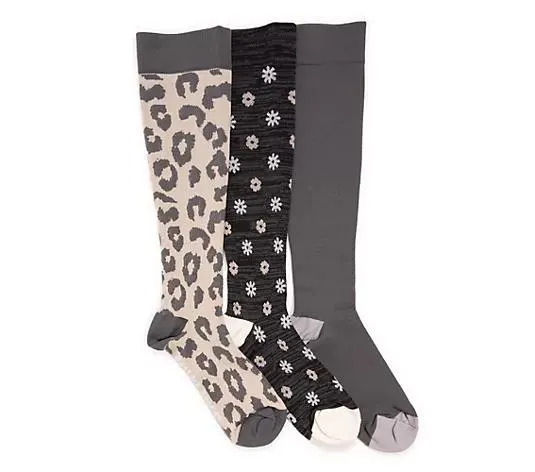 MUK LUKs Stützstrümpfe Extra/Normalweite Einheitsgröße 3er Pack