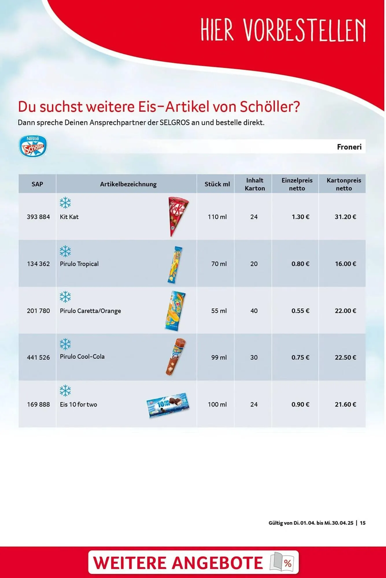 Selgros Prospekt von 1. April bis 30. April 2025 - Prospekt seite 15