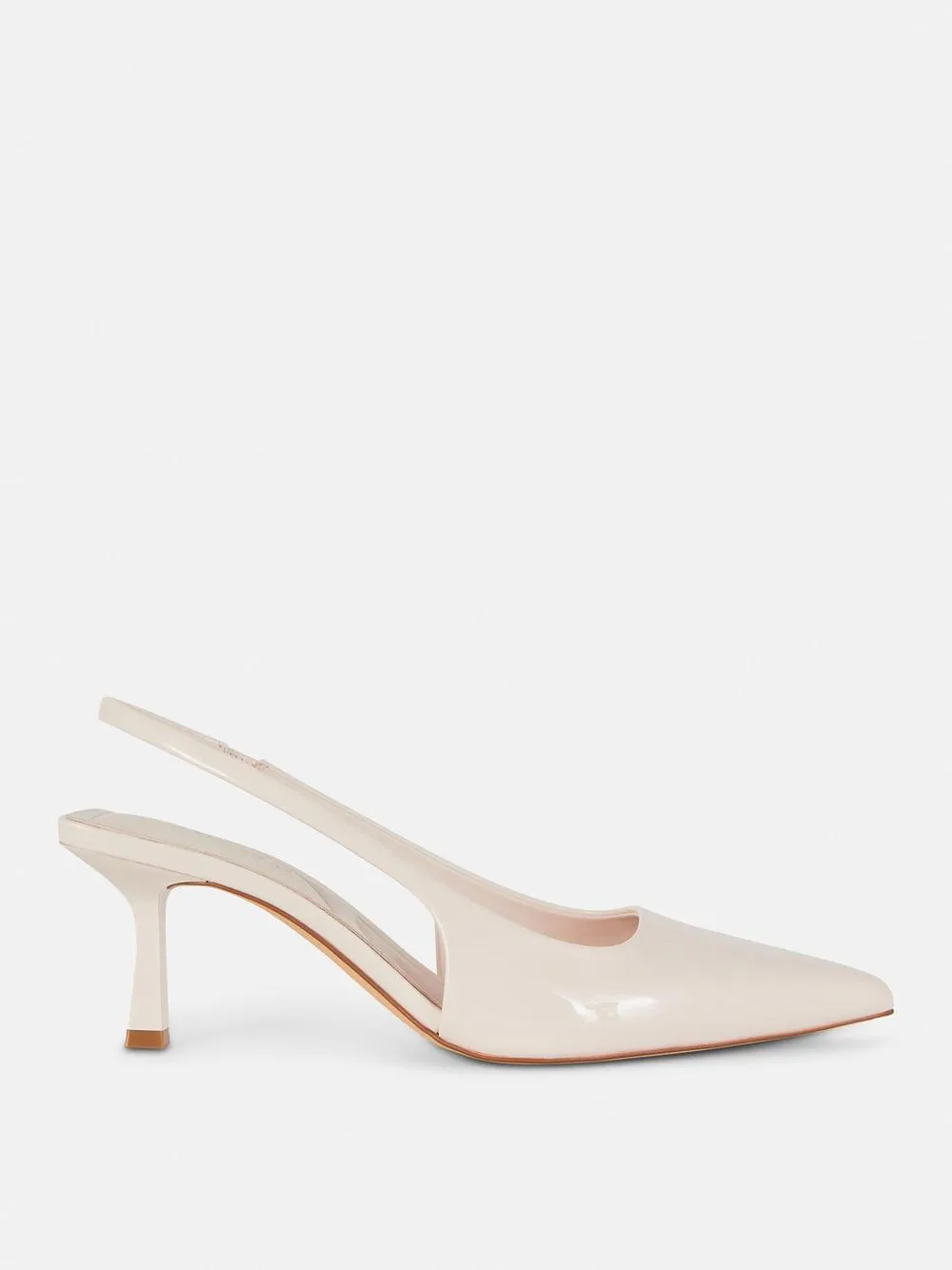 Slingback-Pumps in Lackoptik