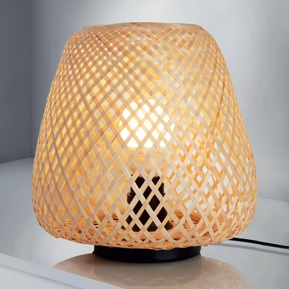 Tischleuchte Bambus 30 cm