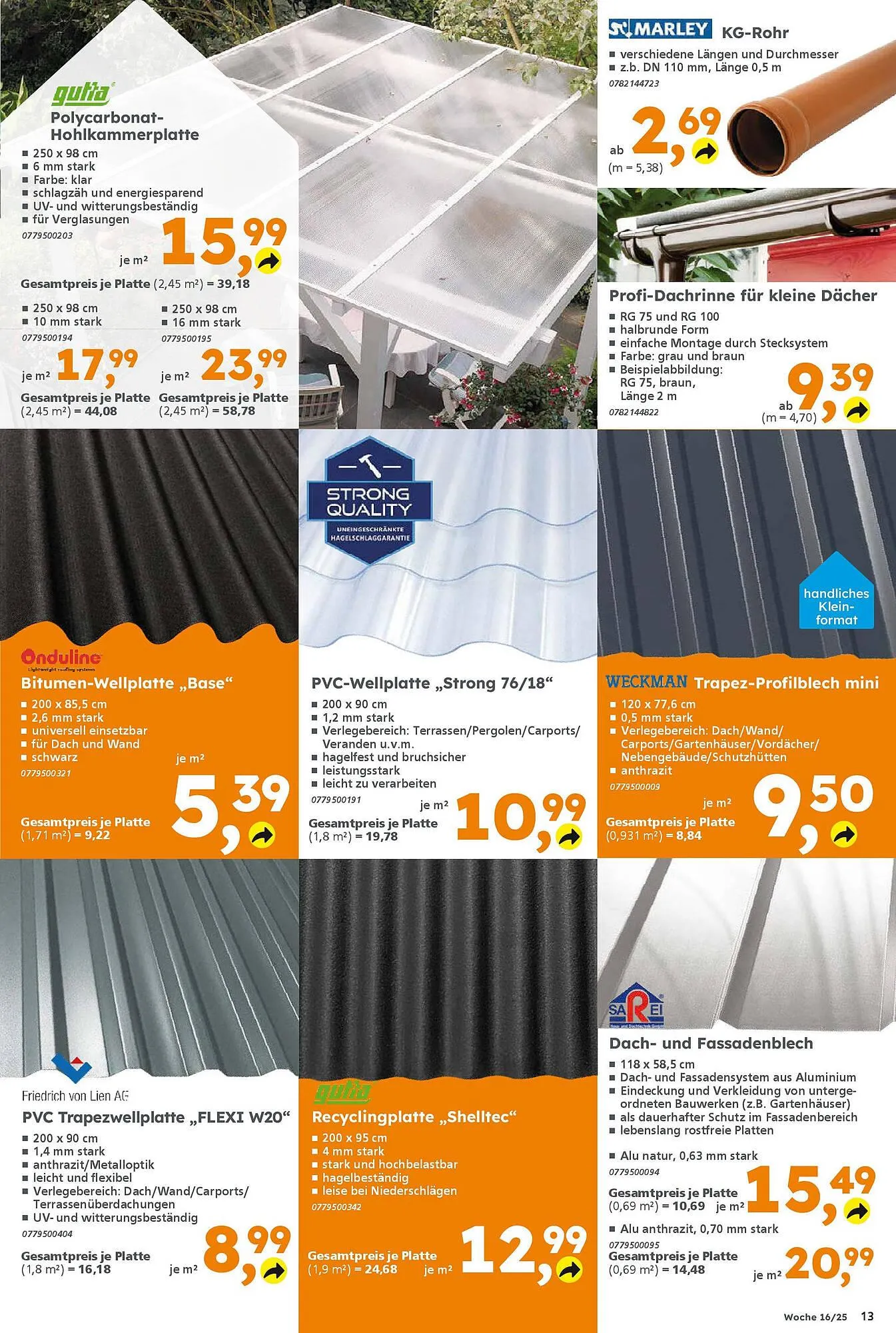 Globus Baumarkt Prospekt von 13. April bis 19. April 2025 - Prospekt seite 13