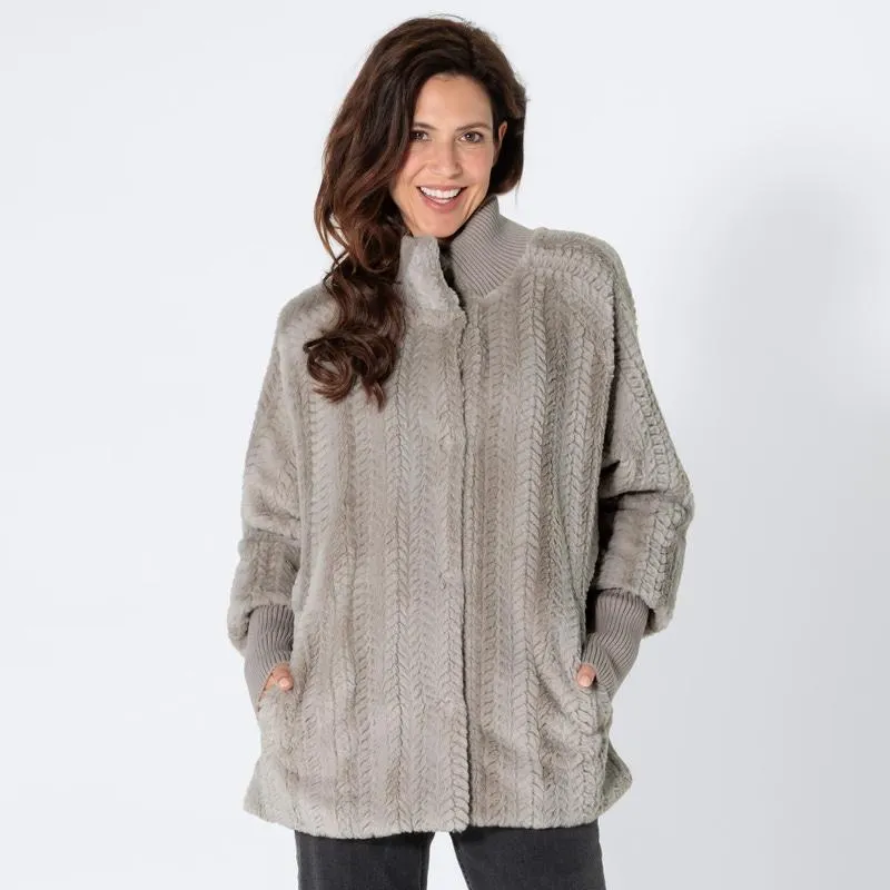 Damen-Jacke mit Rippbündchen