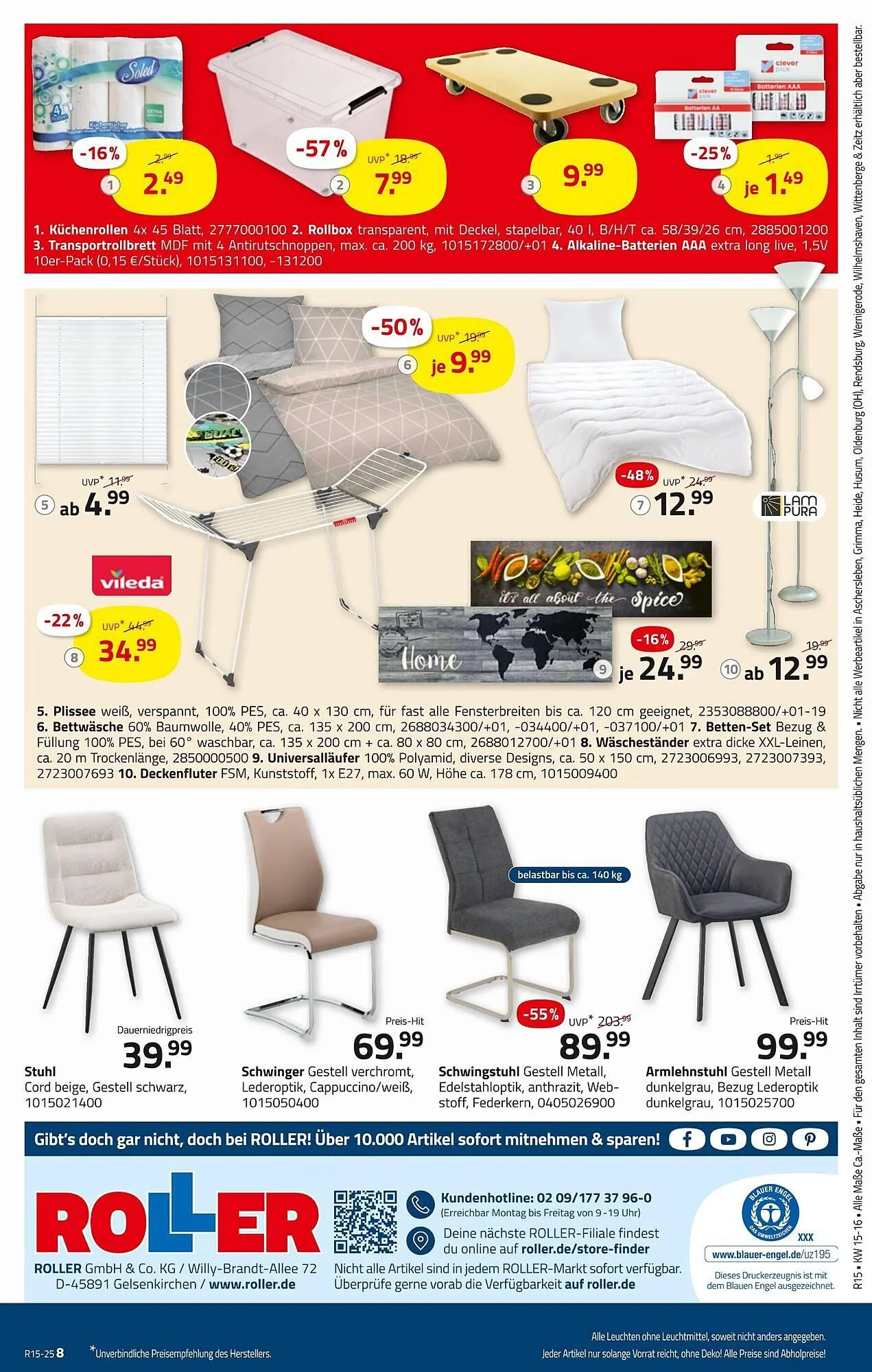 ROLLER Prospekt von 6. April bis 19. April 2025 - Prospekt seite 16