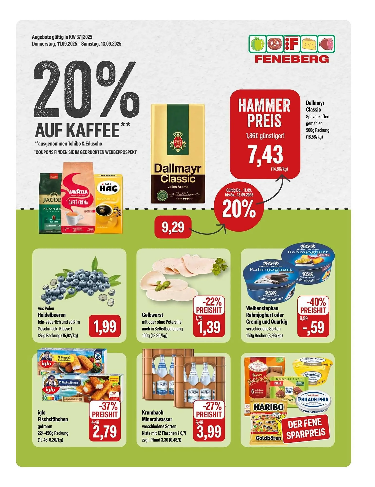 Feneberg Prospekt von 11. September bis 14. September 2025 - Prospekt seite 1