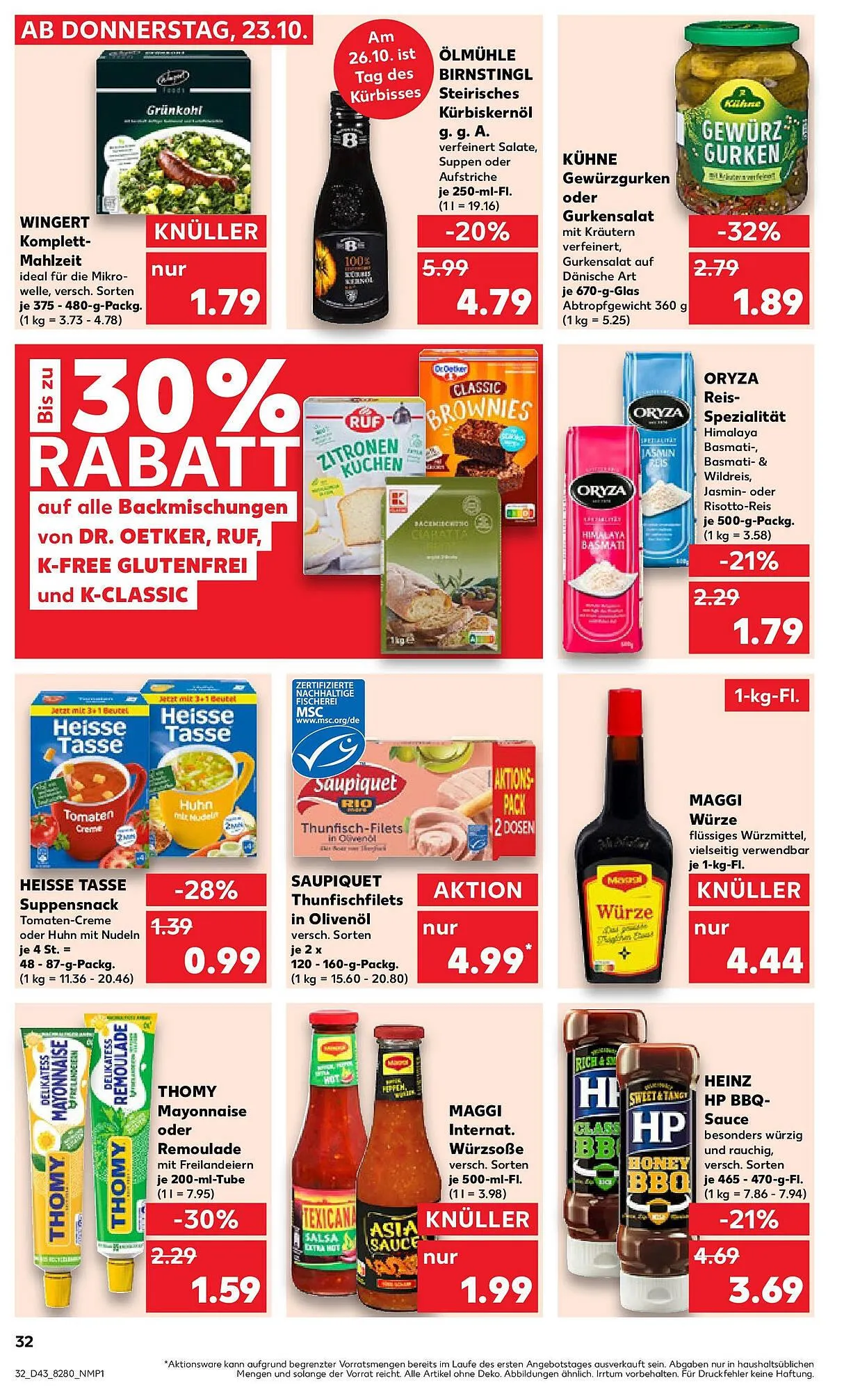 Kaufland Prospekt von 26. Oktober bis 29. Oktober 2025 - Prospekt seite 32