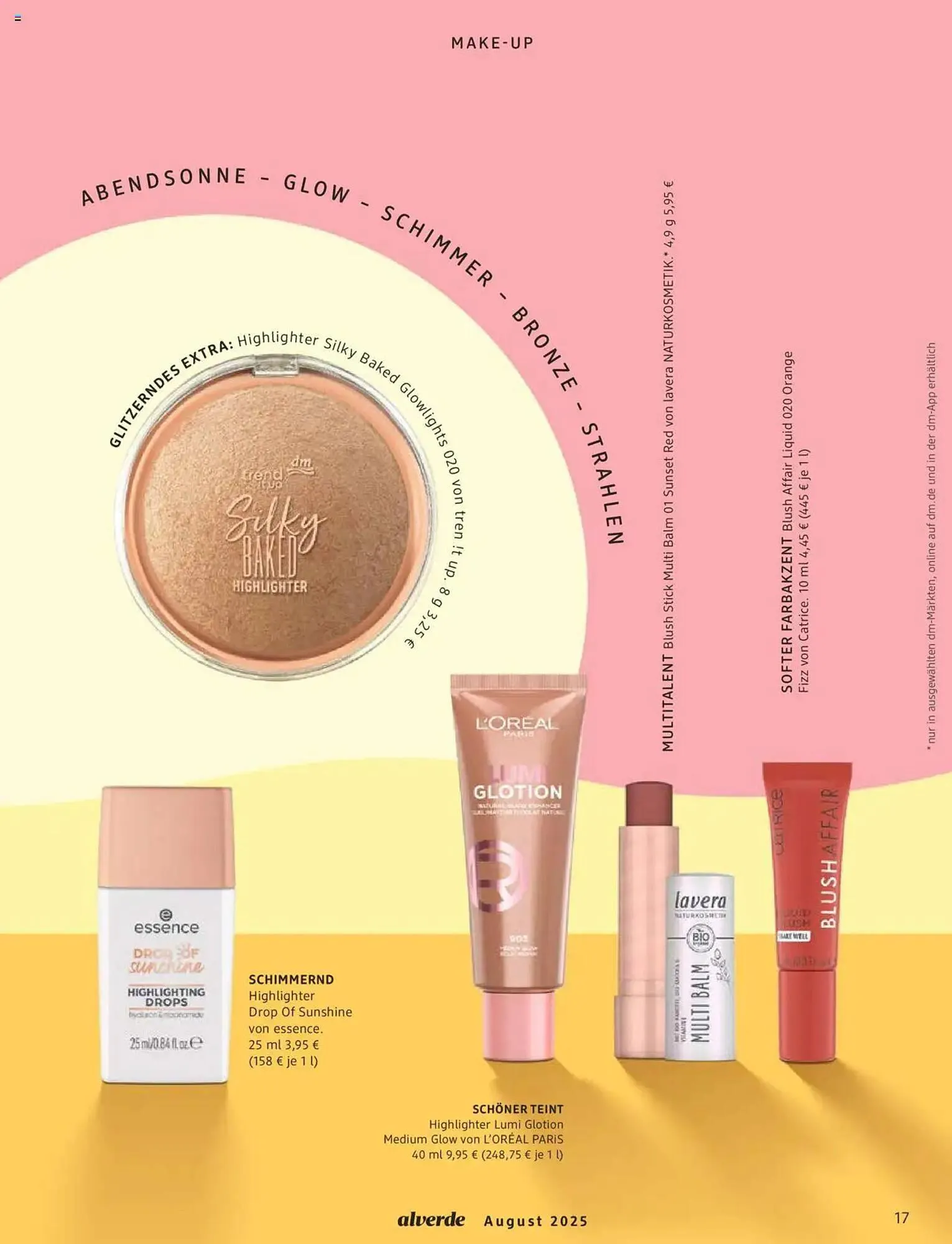 dm drogerie Prospekt von 1. August bis 31. August 2025 - Prospekt seite 17