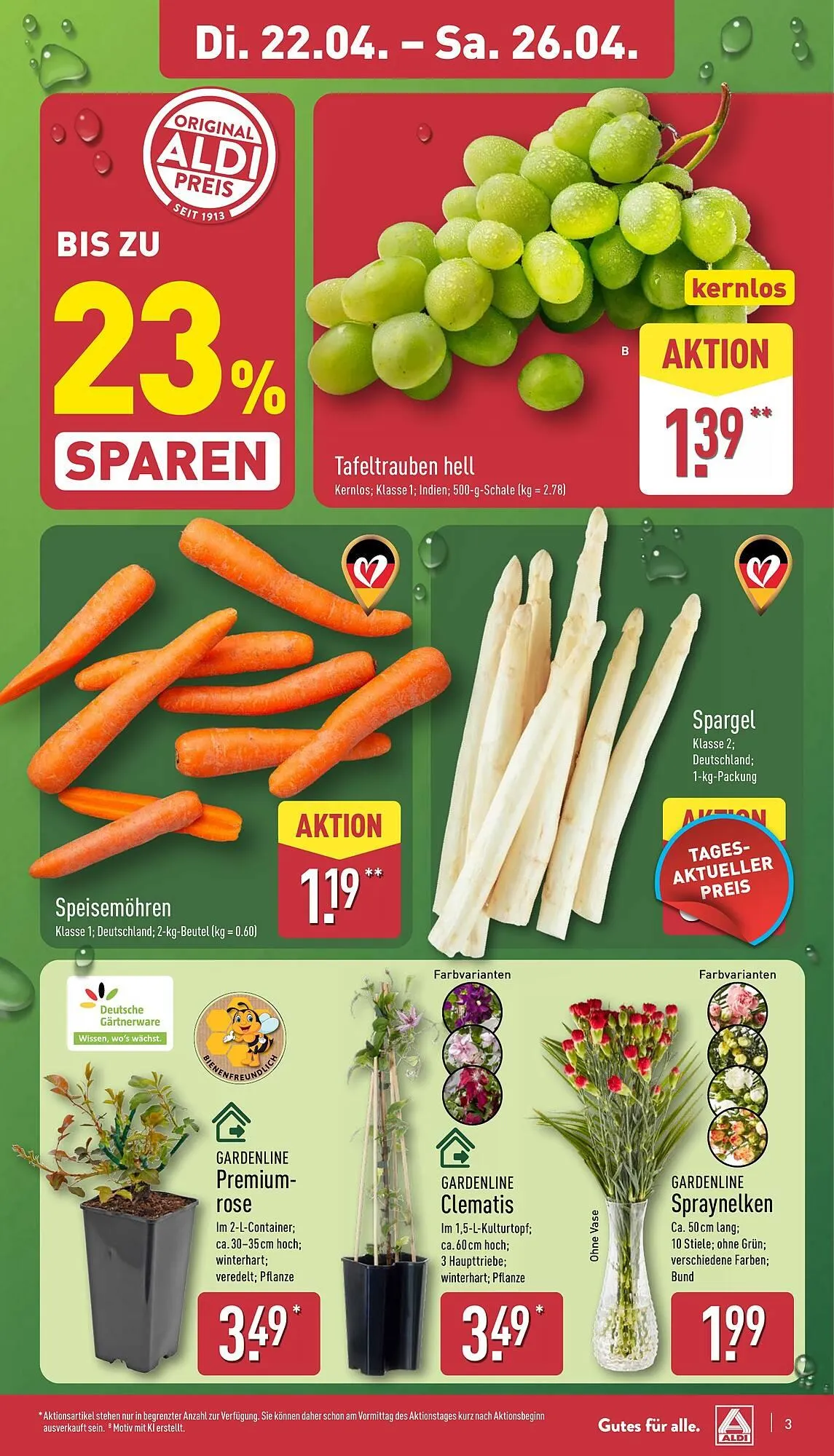 Aldi Nord Prospekt von 22. April bis 26. April 2025 - Prospekt seite 3