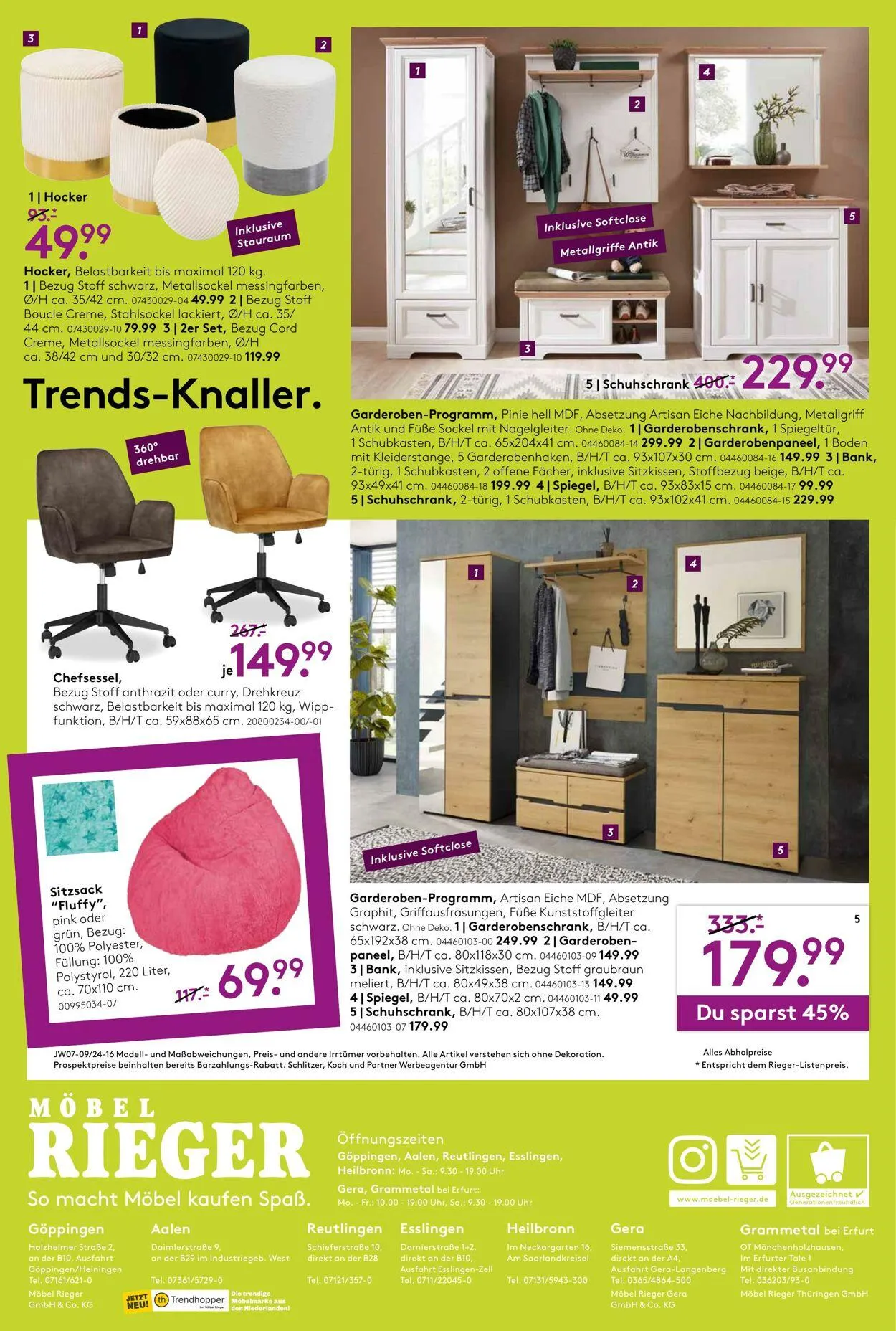 Möbel Rieger Aktueller Prospekt von 21. Mai bis 4. Juni 2025 - Prospekt seite 16