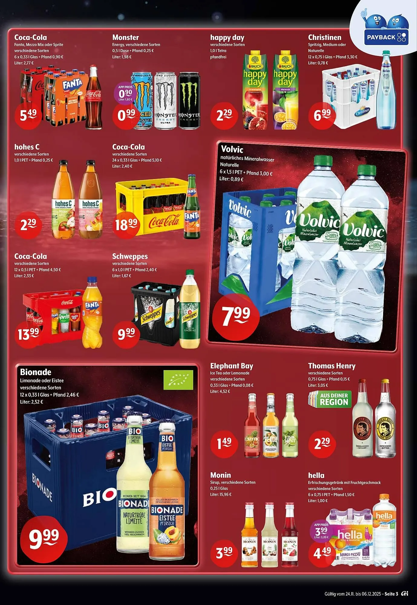 Getränke Hoffmann Prospekt von 24. November bis 29. November 2025 - Prospekt seite 3