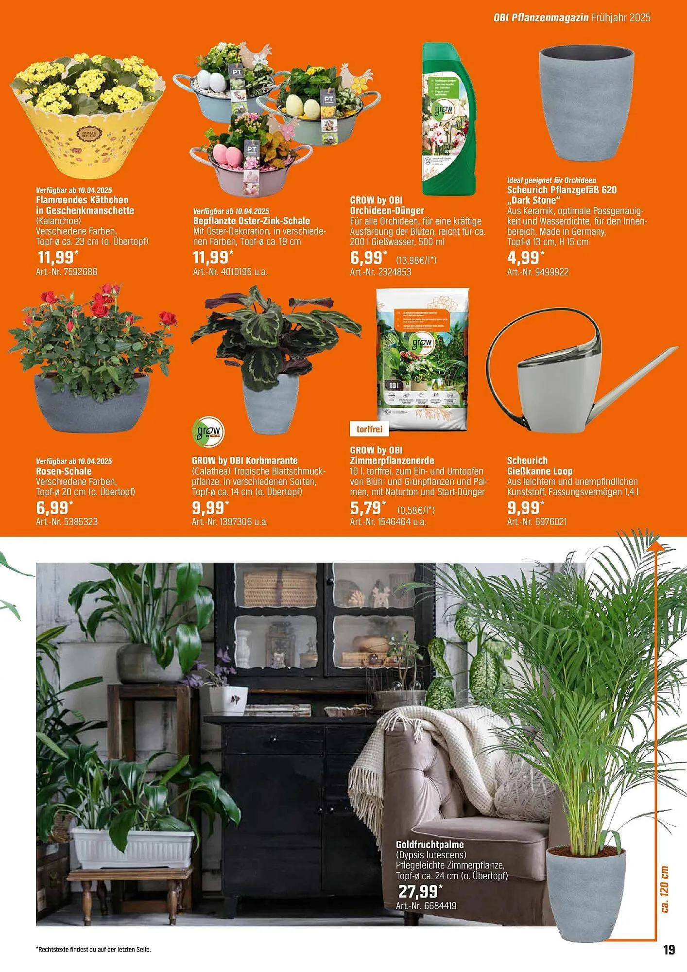 OBI Prospekt von 6. April bis 24. April 2025 - Prospekt seite 19