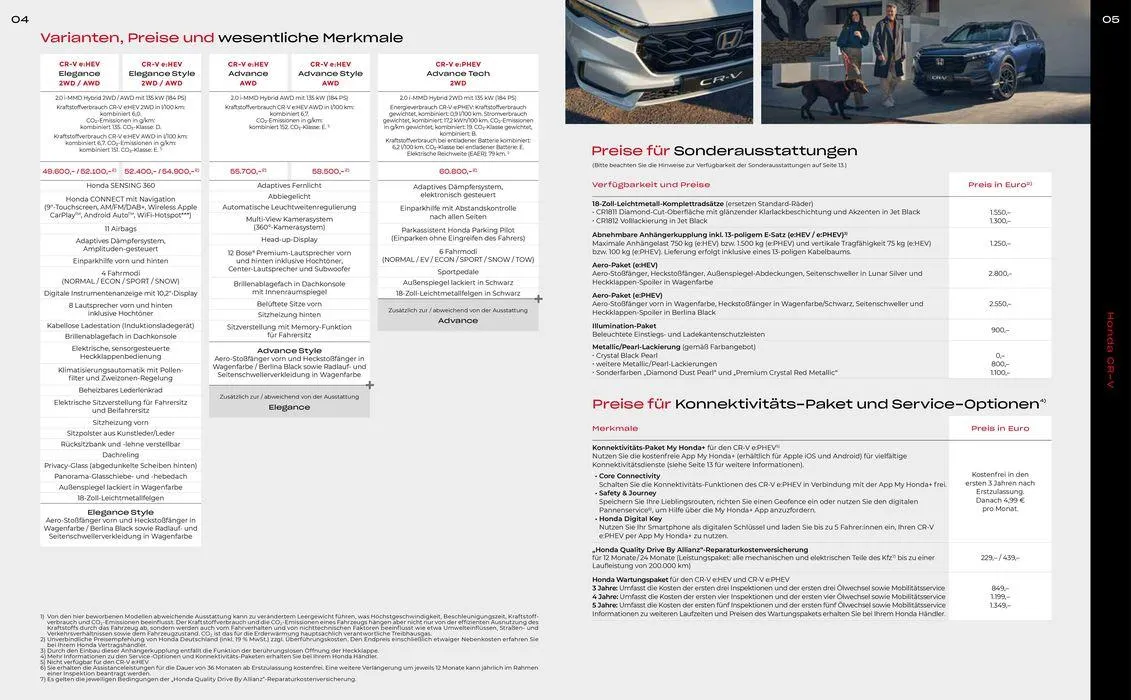 Honda CR-V PREISE, AUSSTATTUNG, TECHNISCHE DATEN von 13. Juli bis 13. Juli 2025 - Prospekt seite 3