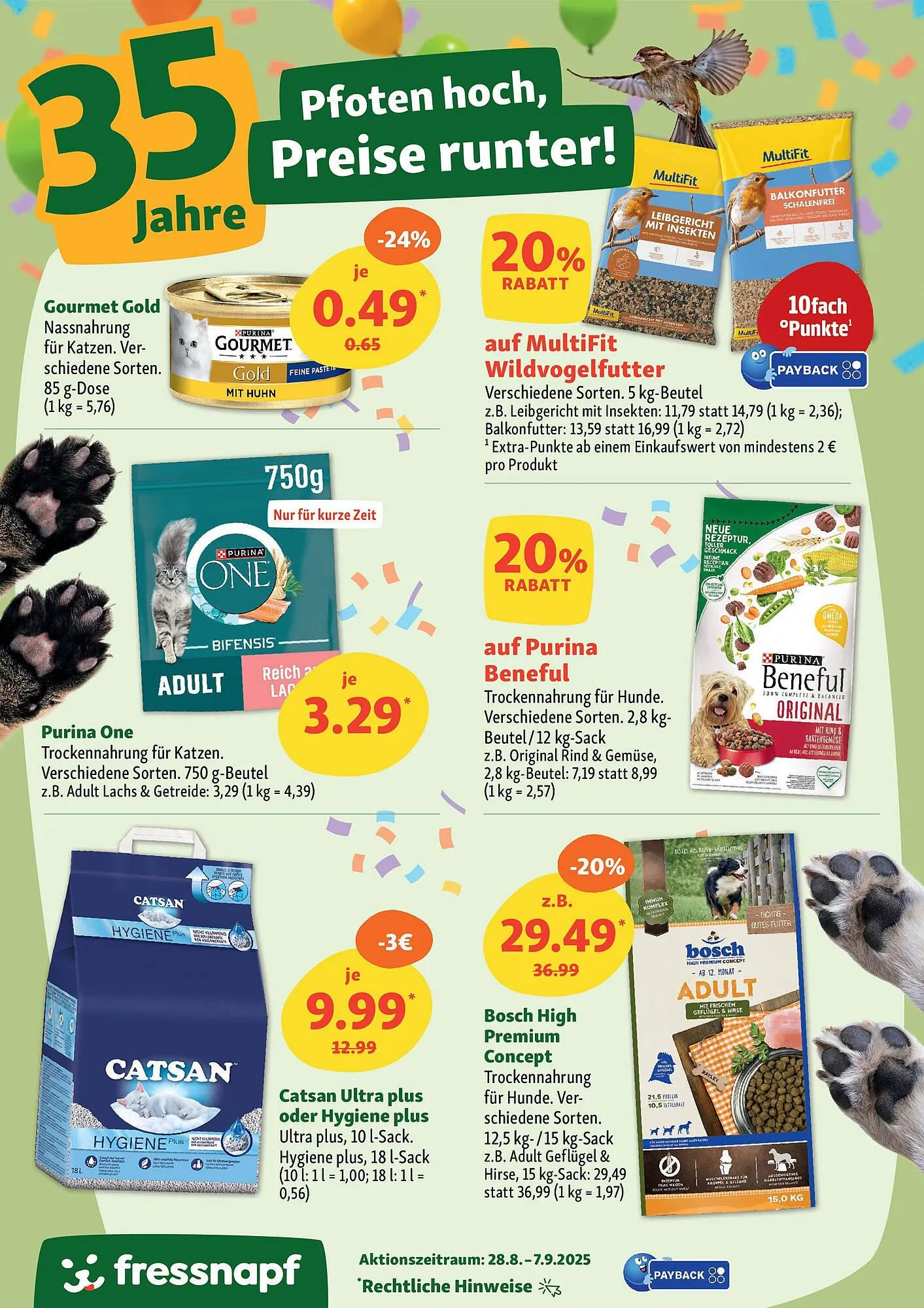 Fressnapf Prospekt von 27. August bis 7. September 2025 - Prospekt seite 2