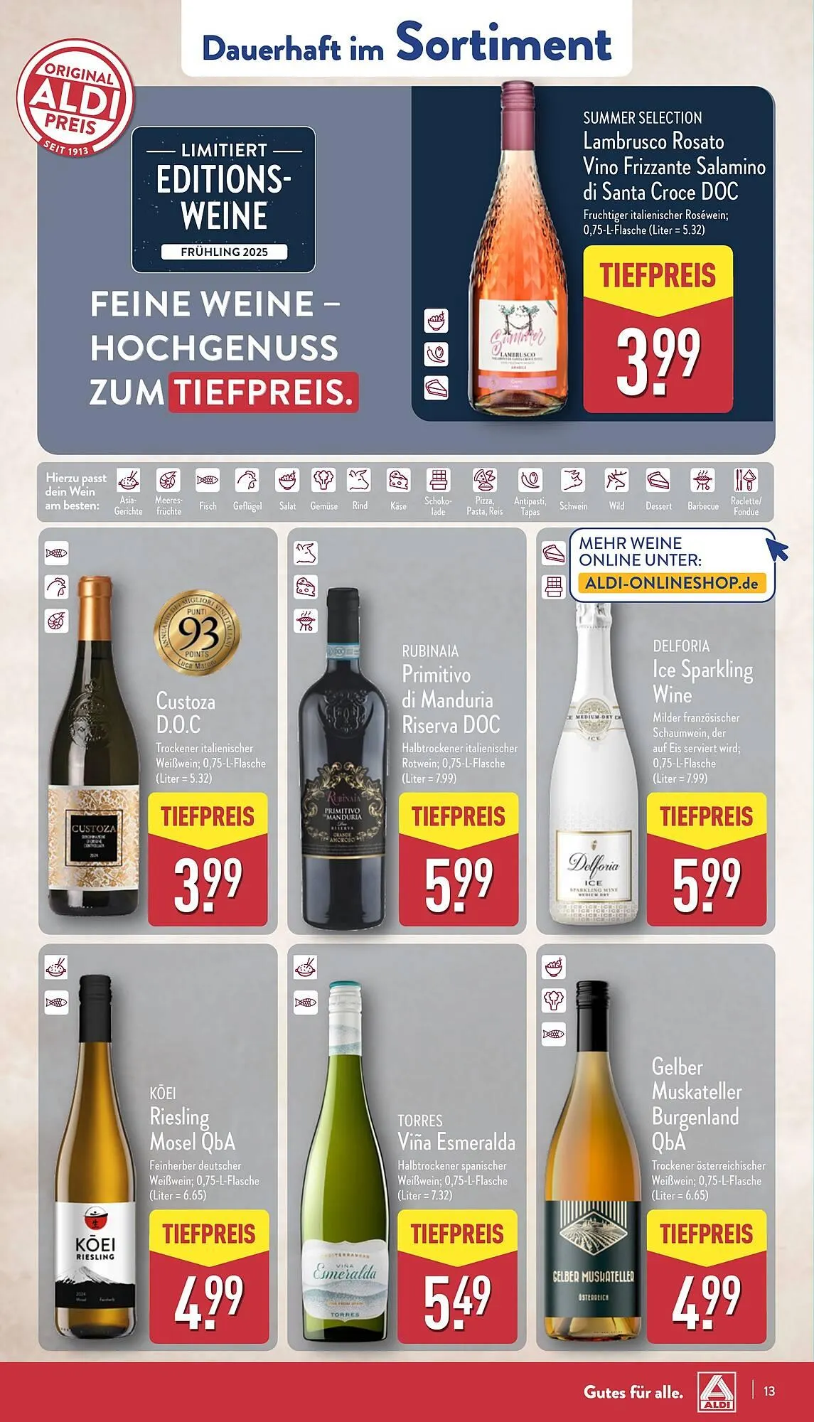 Aldi Nord Prospekt von 14. April bis 19. April 2025 - Prospekt seite 13