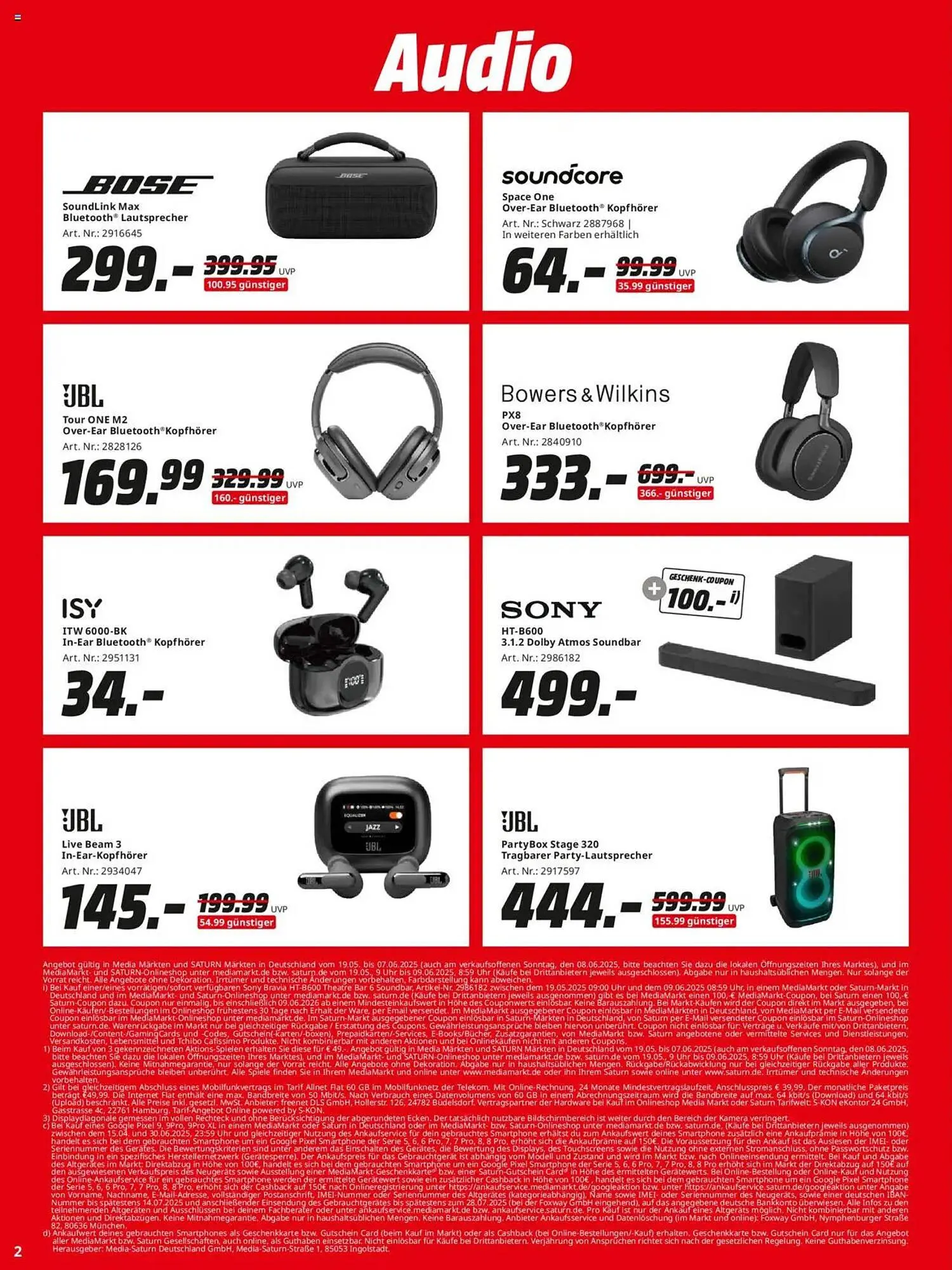 Saturn Prospekt von 19. Mai bis 7. Juni 2025 - Prospekt seite 2