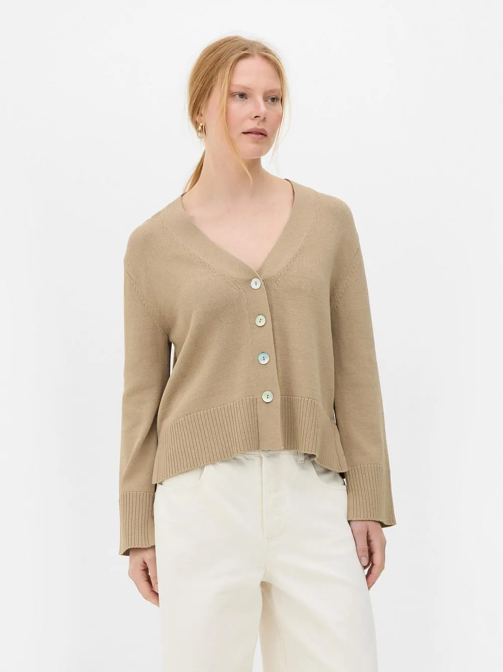 „The Edit“ Strickcardigan mit V-Ausschnitt