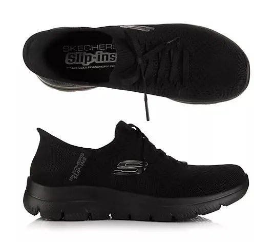 SKECHERS Damen-Slipper Summits- New Daily Stretch Strick Hands Free Slip-ins®