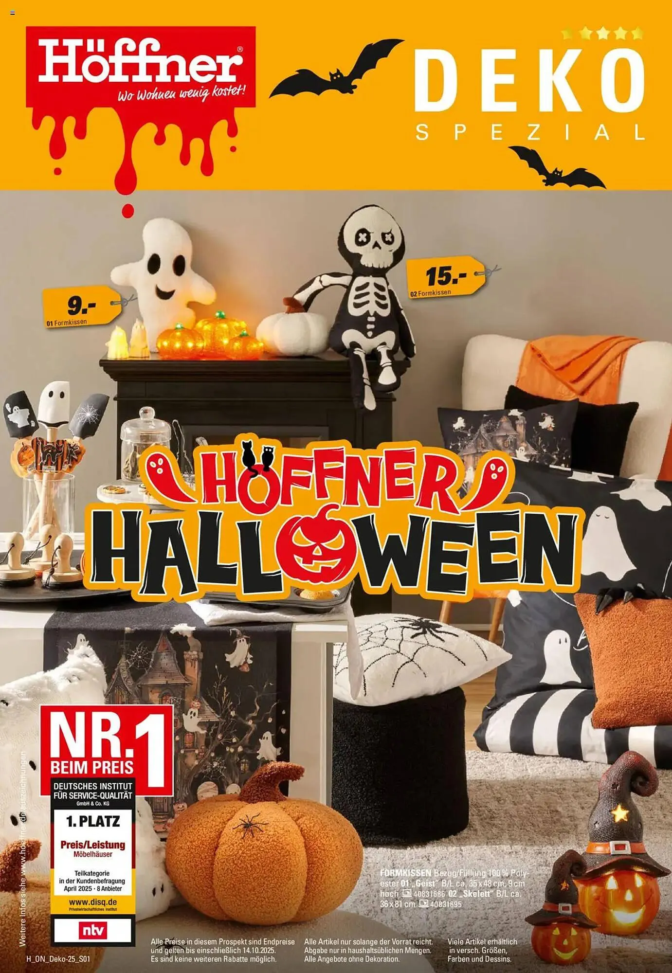 Höffner Prospekt von 1. Oktober bis 14. Oktober 2025 - Prospekt seite 1