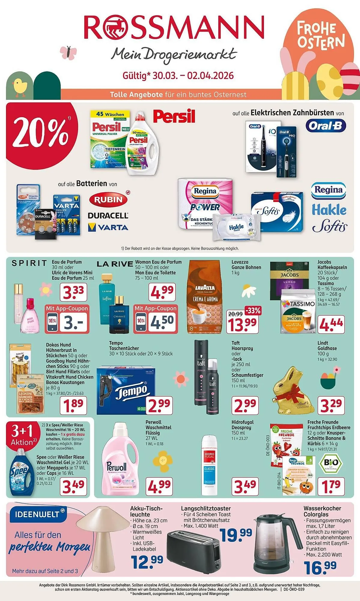 Rossmann Prospekt von 30. März bis 2. April 2026 - Prospekt seite 1