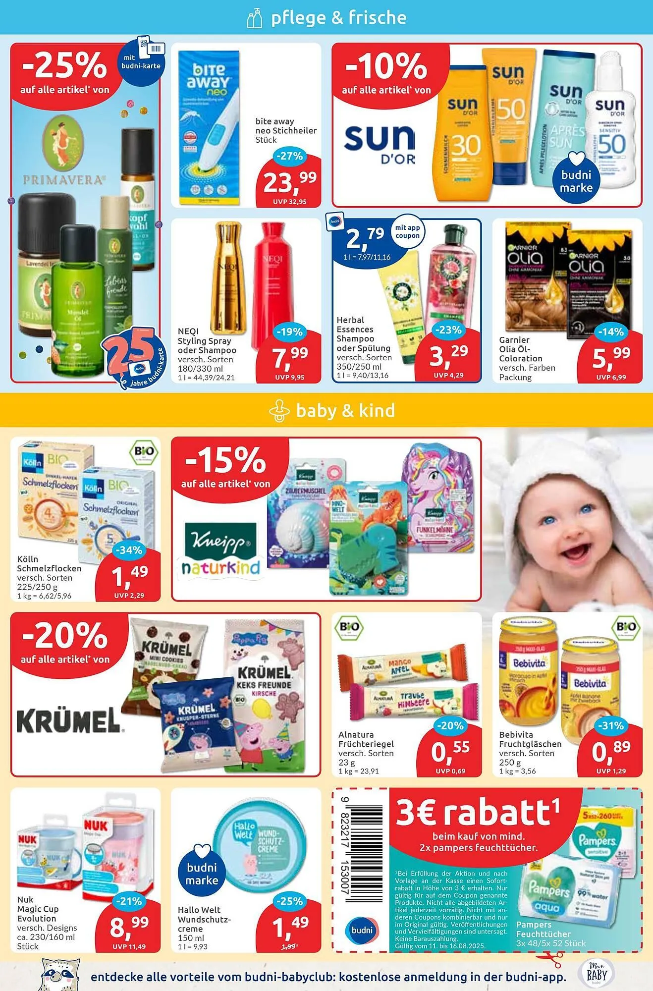 Budni Prospekt von 11. August bis 16. August 2025 - Prospekt seite 3