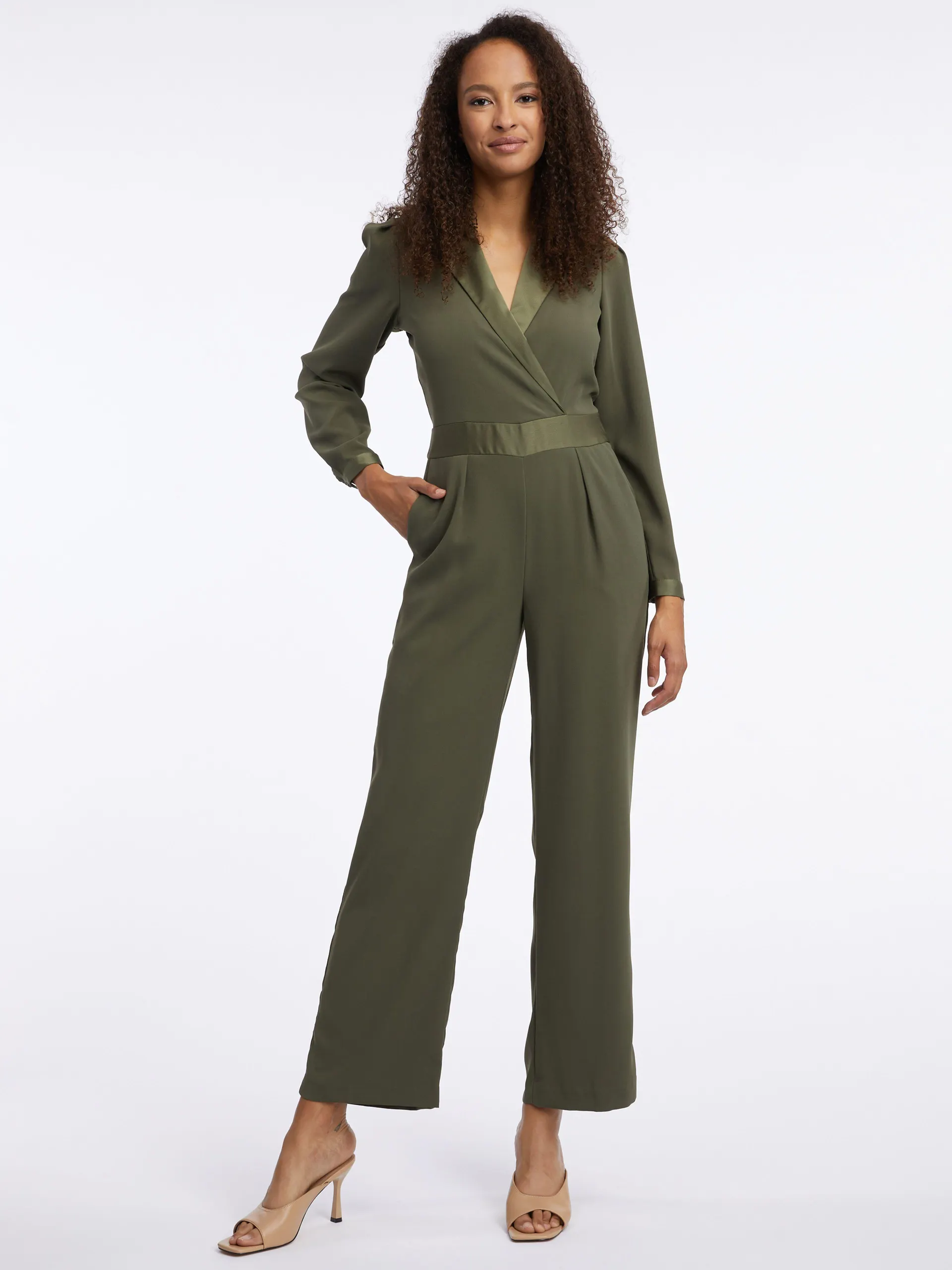 Khaki Jumpsuit für Damen ORSAY