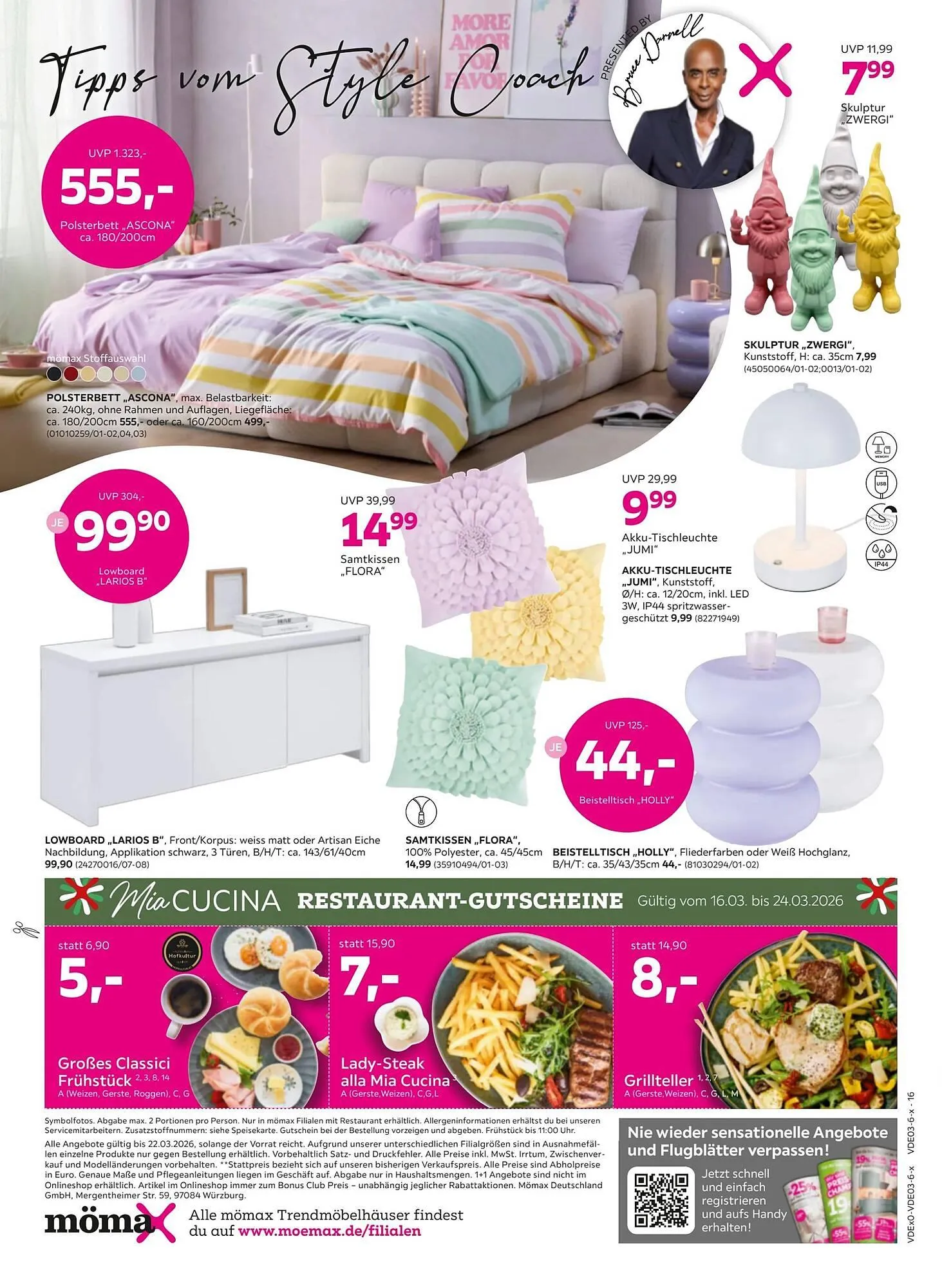 Mömax Prospekt von 16. März bis 23. März 2026 - Prospekt seite 16