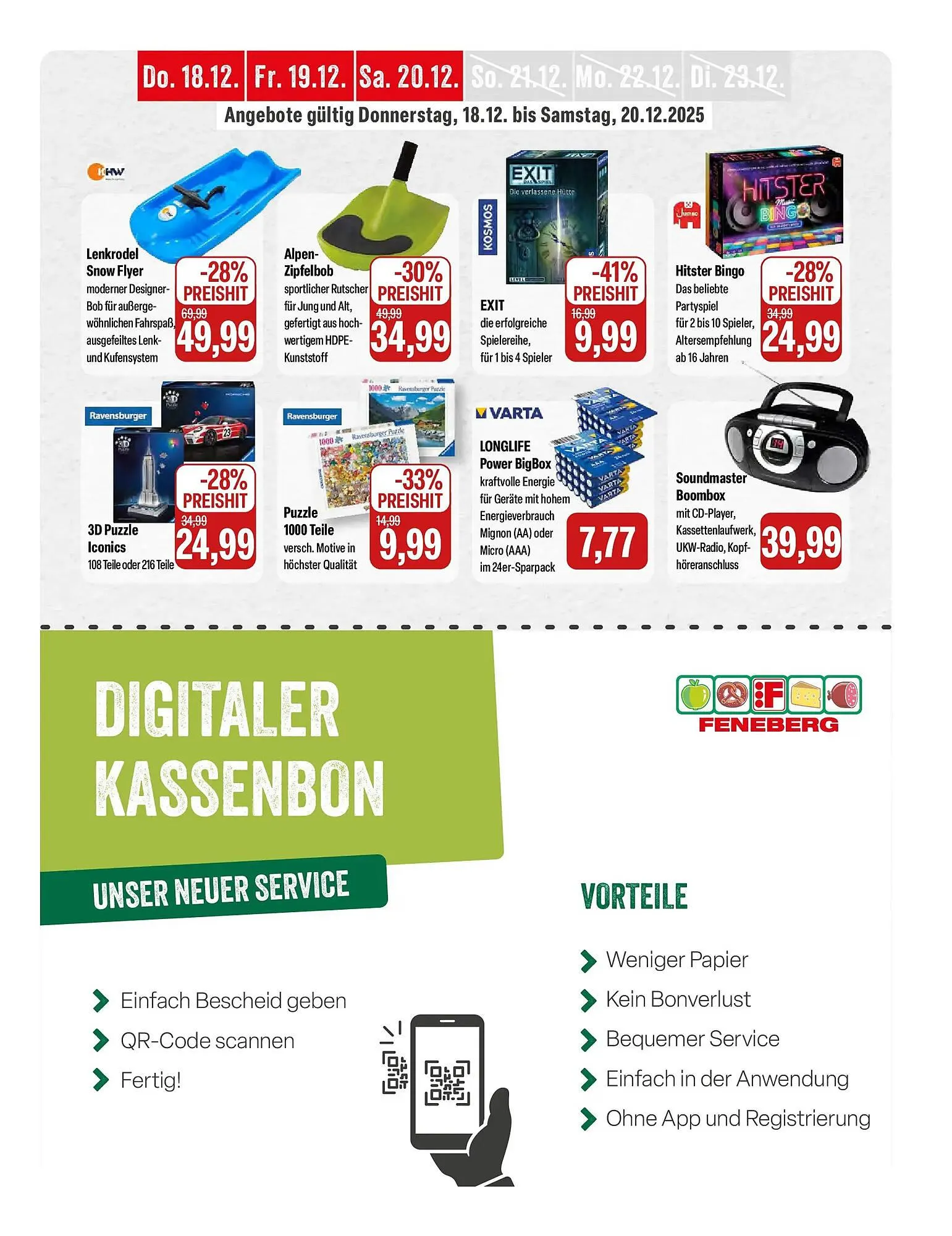 Feneberg Prospekt von 17. Dezember bis 20. Dezember 2025 - Prospekt seite 15