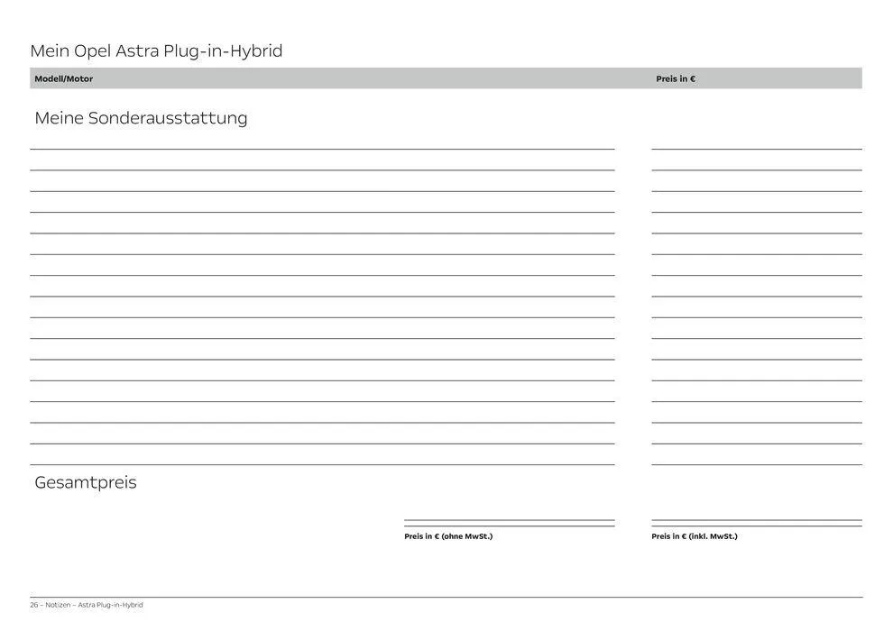 Opel Astra 5-Türer Plug-in-Hybrid von 6. April bis 6. April 2025 - Prospekt seite 26