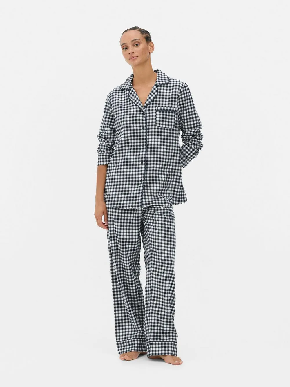 Printed Boyfriend Pajamas