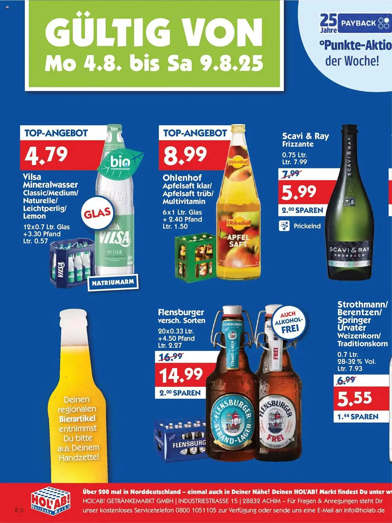 Hol'ab Getränkemarkt Prospekt von 4. August bis 9. August 2025 - Prospekt seite 2