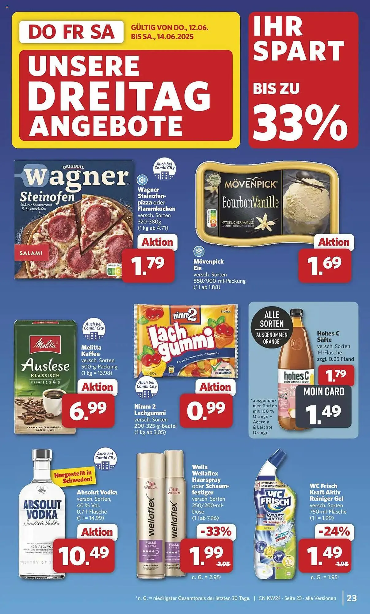 Combi Prospekt von 10. Juni bis 14. Juni 2025 - Prospekt seite 33