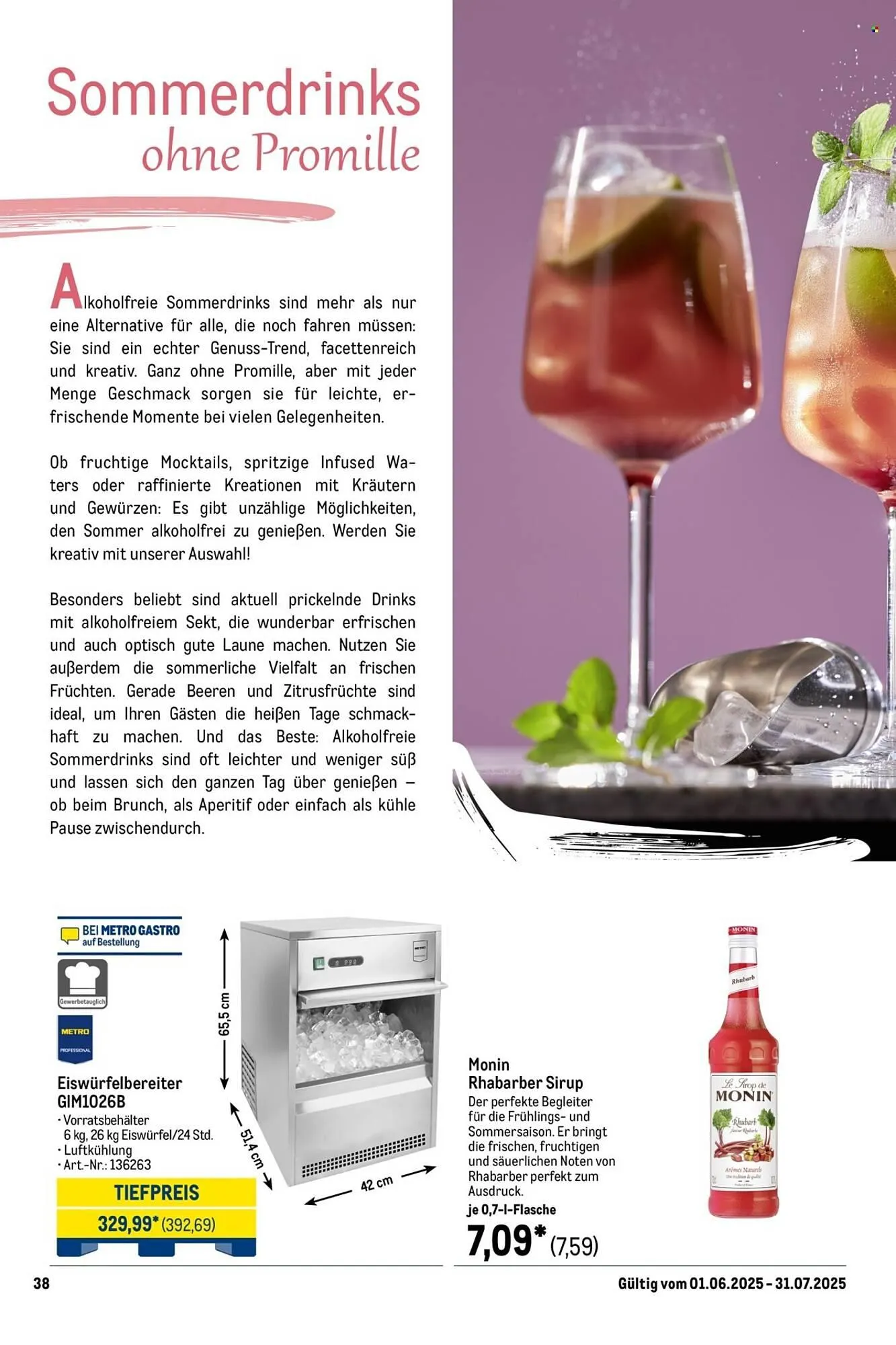 METRO Prospekt von 1. Juni bis 31. Juli 2025 - Prospekt seite 38