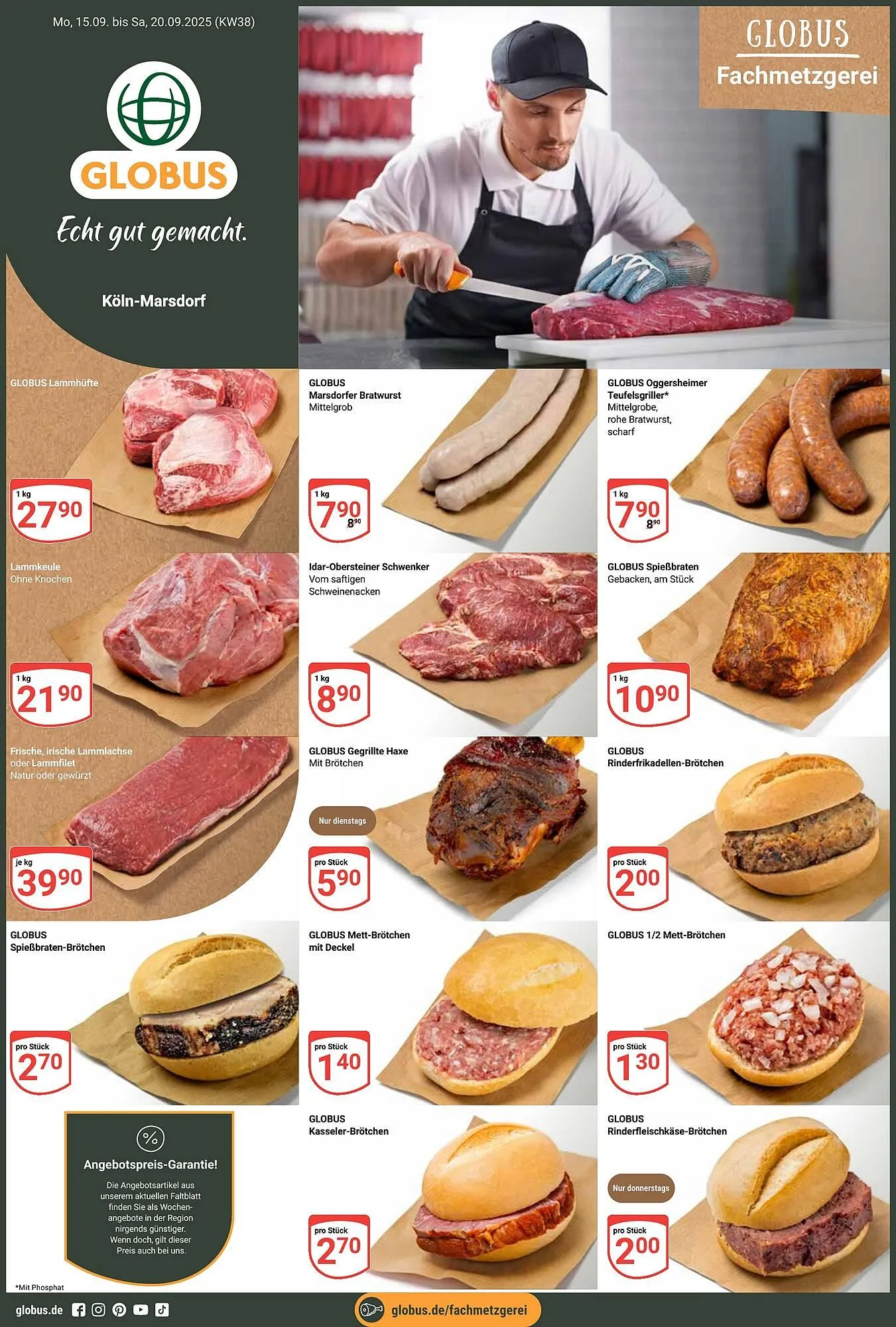 Globus Prospekt von 15. September bis 20. September 2025 - Prospekt seite 1