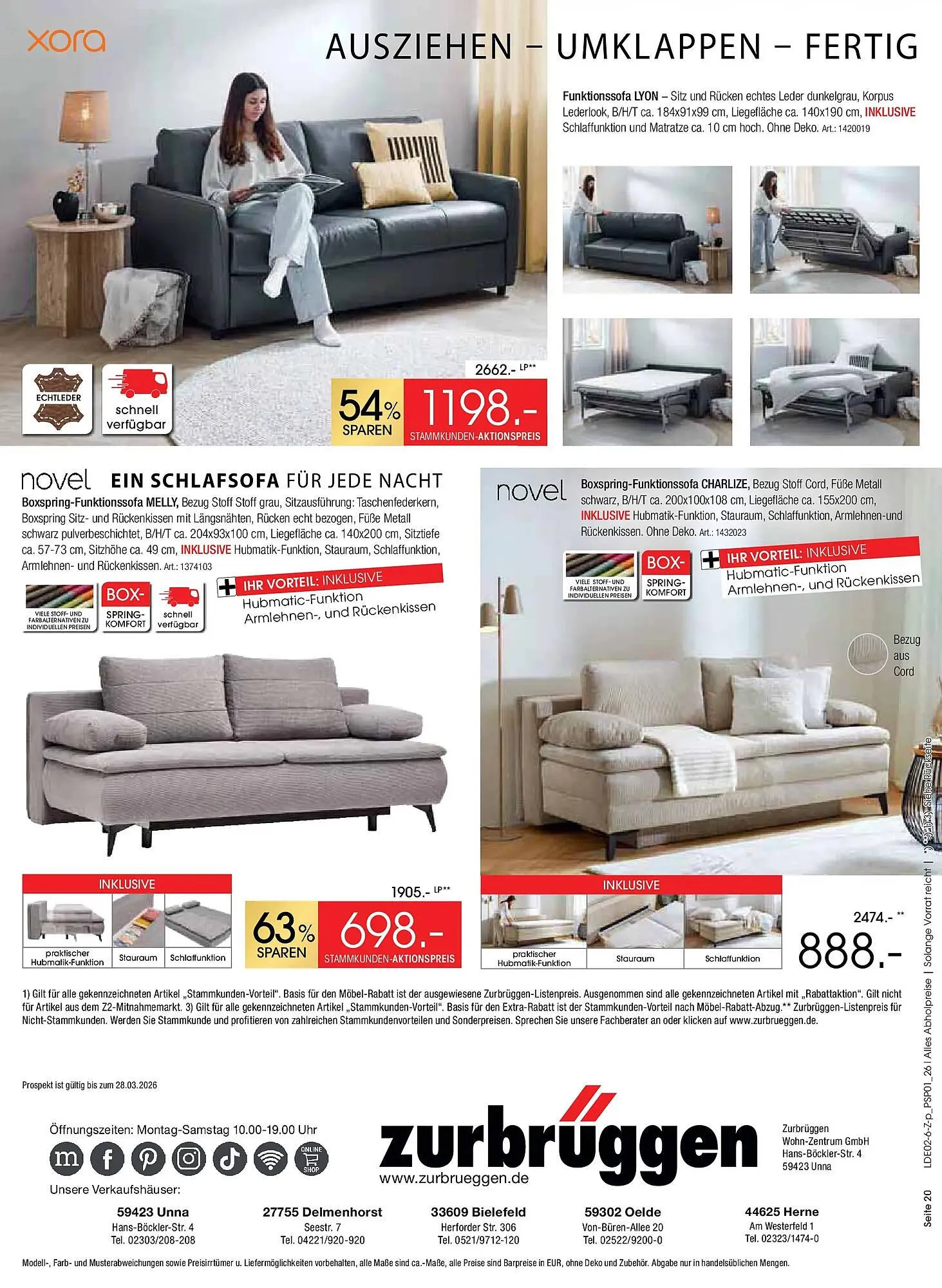 Zurbrüggen Prospekt von 20. Februar bis 28. März 2026 - Prospekt seite 20