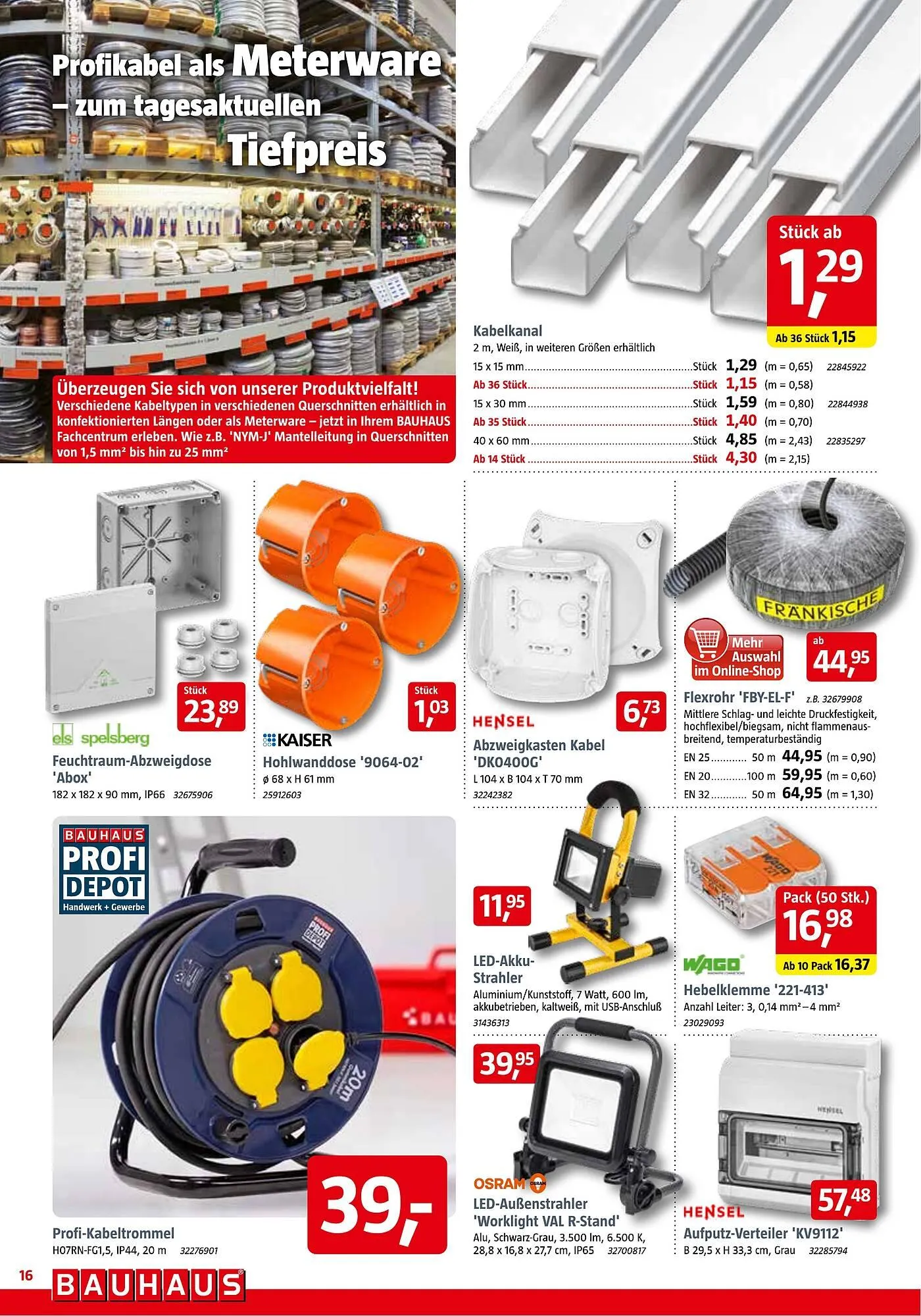 Bauhaus Prospekt von 1. November bis 29. November 2025 - Prospekt seite 16