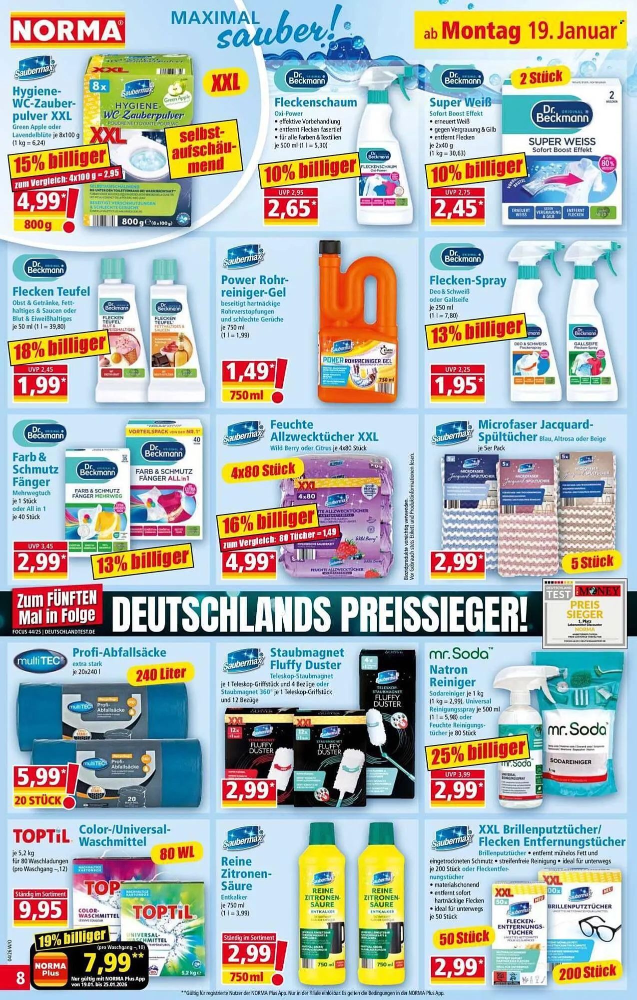 Norma Prospekt von 19. Januar bis 25. Januar 2026 - Prospekt seite 8