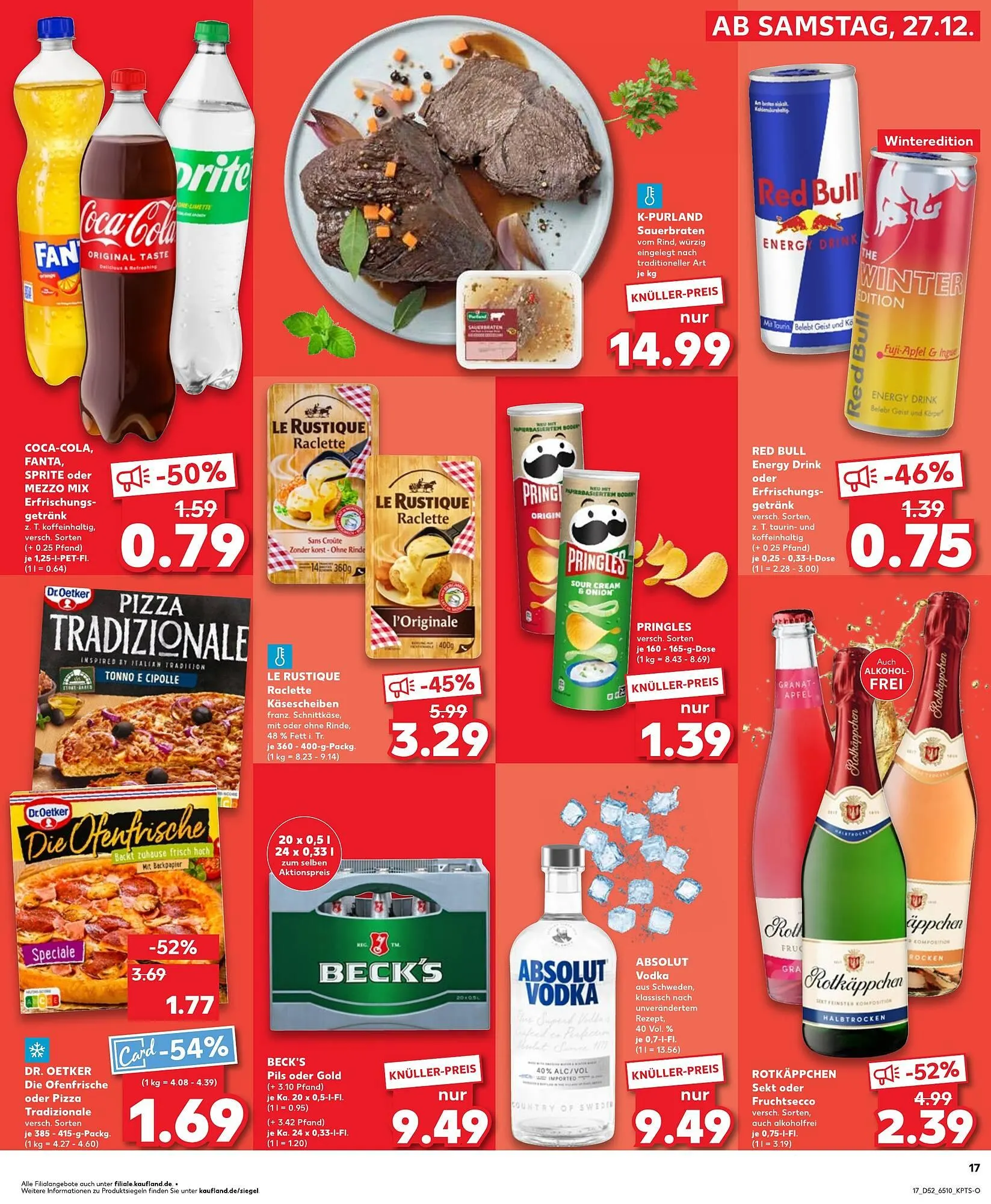Kaufland Prospekt von 29. Dezember bis 31. Dezember 2025 - Prospekt seite 17