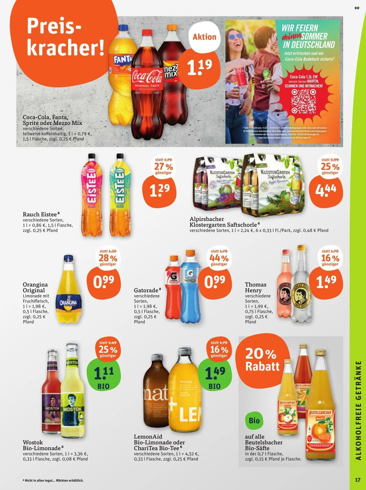 Tegut Aktueller Prospekt von 14. Juli bis 20. Juli 2025 - Prospekt seite 19