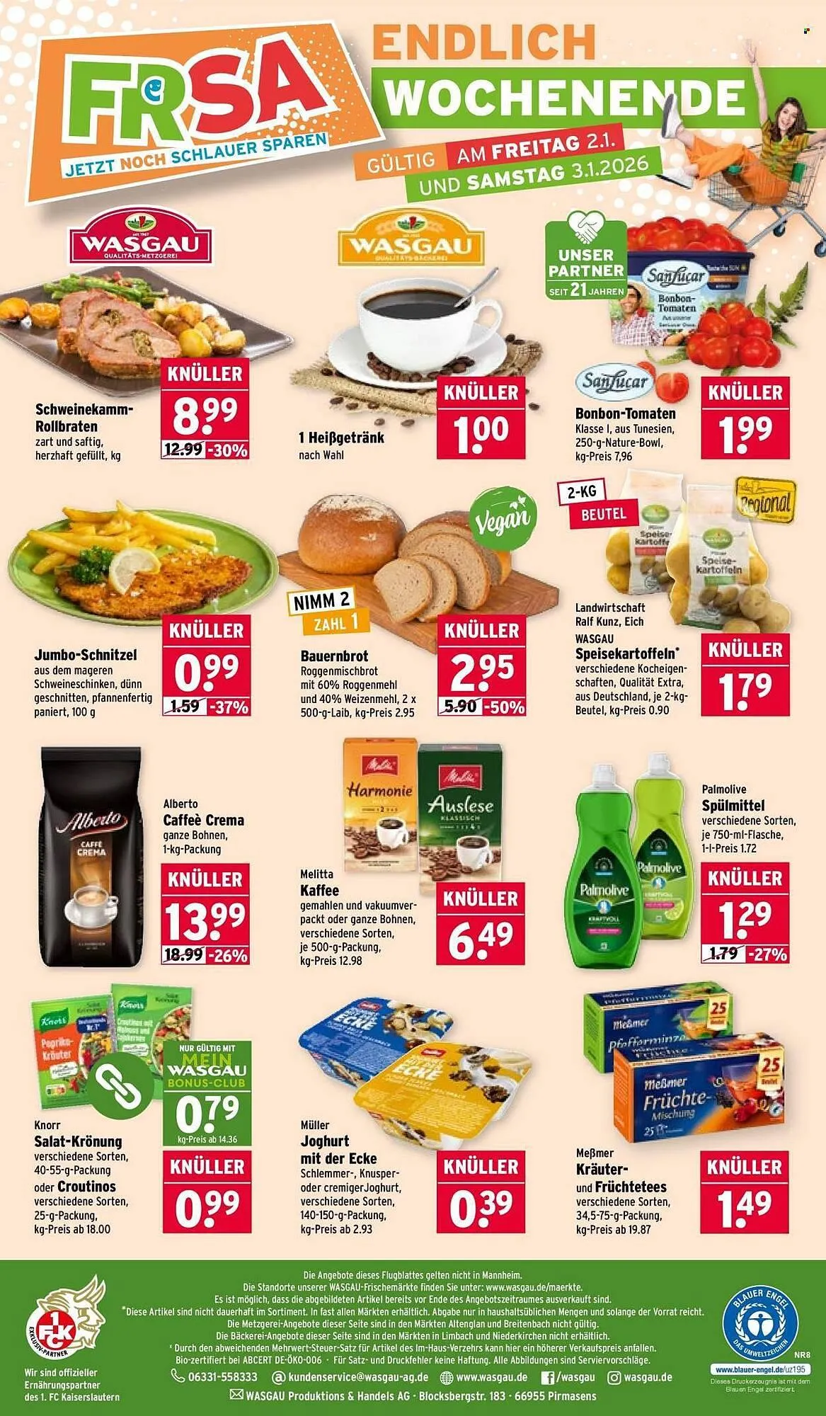 Wasgau Prospekt von 29. Dezember bis 3. Januar 2026 - Prospekt seite 28