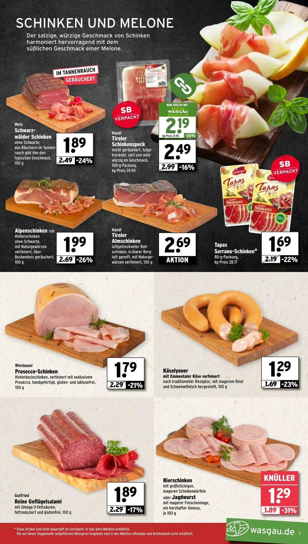 WASGAU Aktueller Prospekt von 20. April bis 4. Mai 2025 - Prospekt seite 5