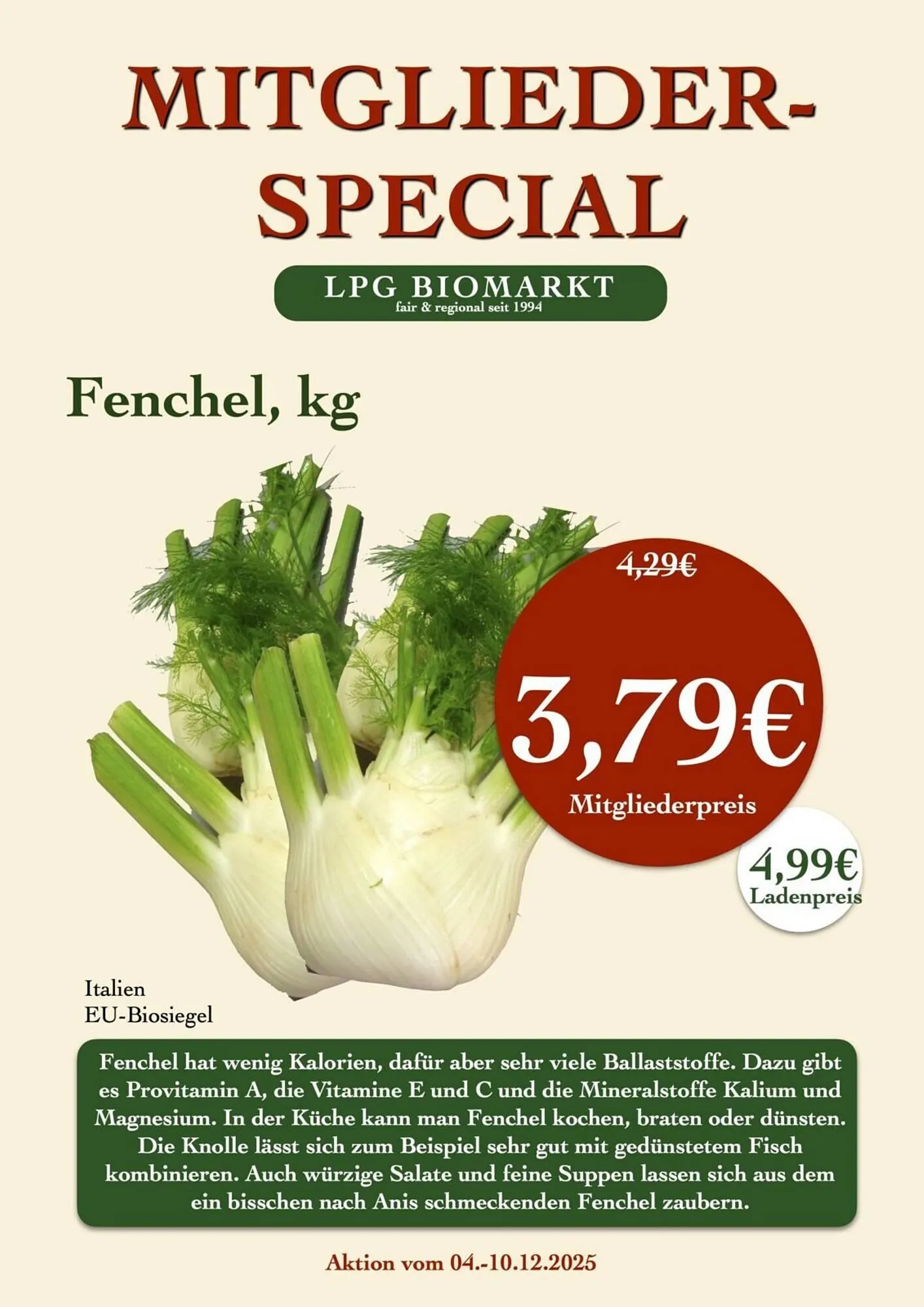 LPG Biomarkt Prospekt von 4. Dezember bis 10. Dezember 2025 - Prospekt seite 6