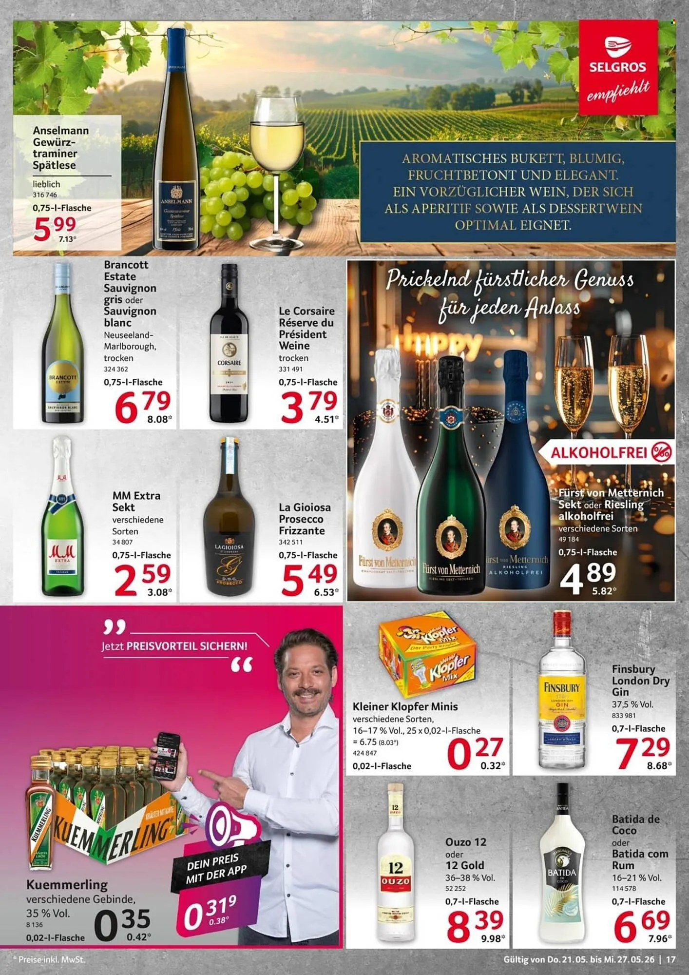 Selgros Prospekt von 21. Mai bis 27. Mai 2026 - Prospekt seite 17
