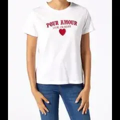 T-Shirt mit Stickereien Janina, Rundhalsausschnitt