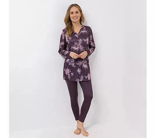 LITTLE ROSE Tunika-Set Mikrofaser Tunika 1/1-Arm Leggings knöchellang