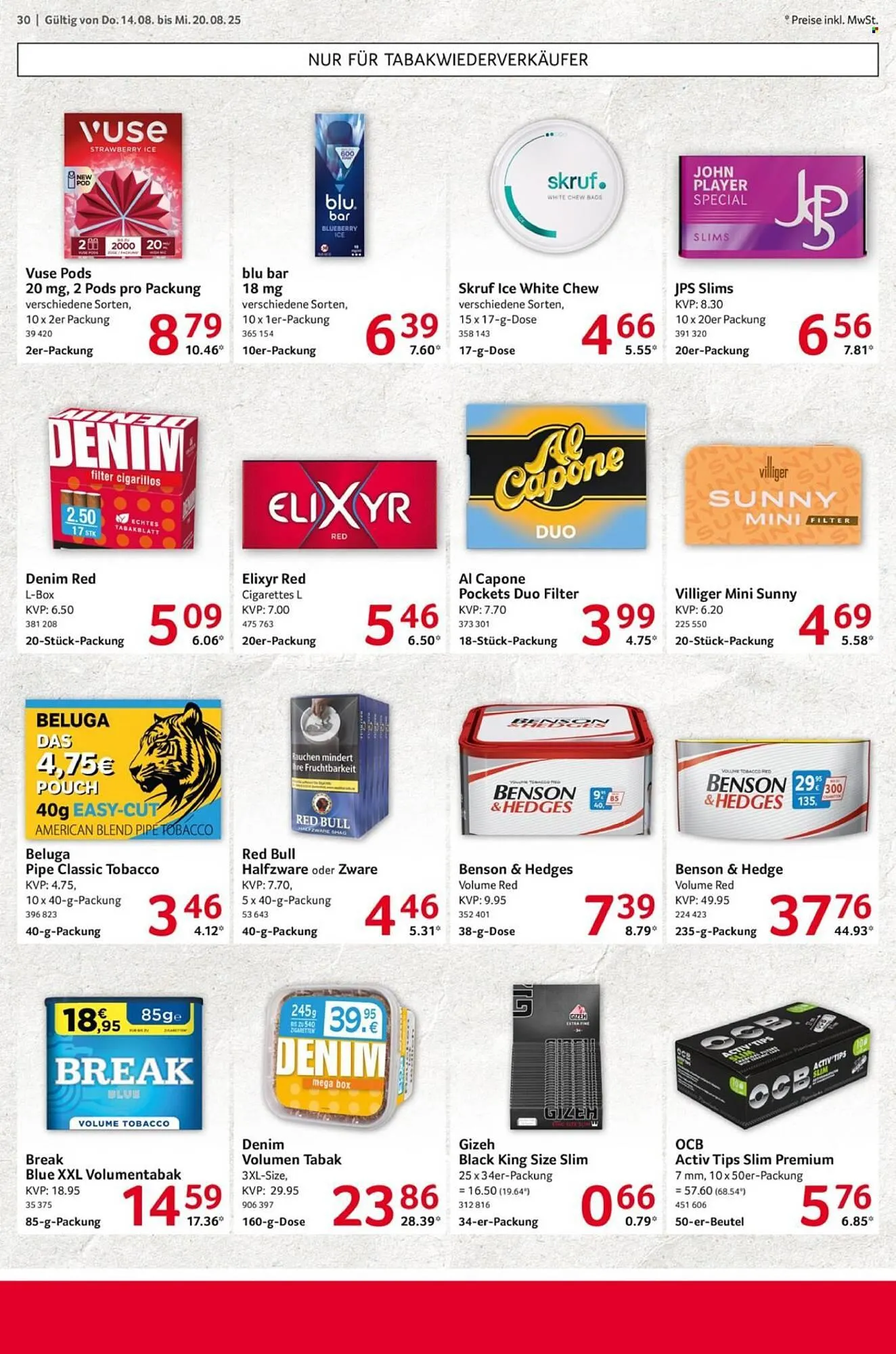 Selgros Prospekt von 14. August bis 20. August 2025 - Prospekt seite 30