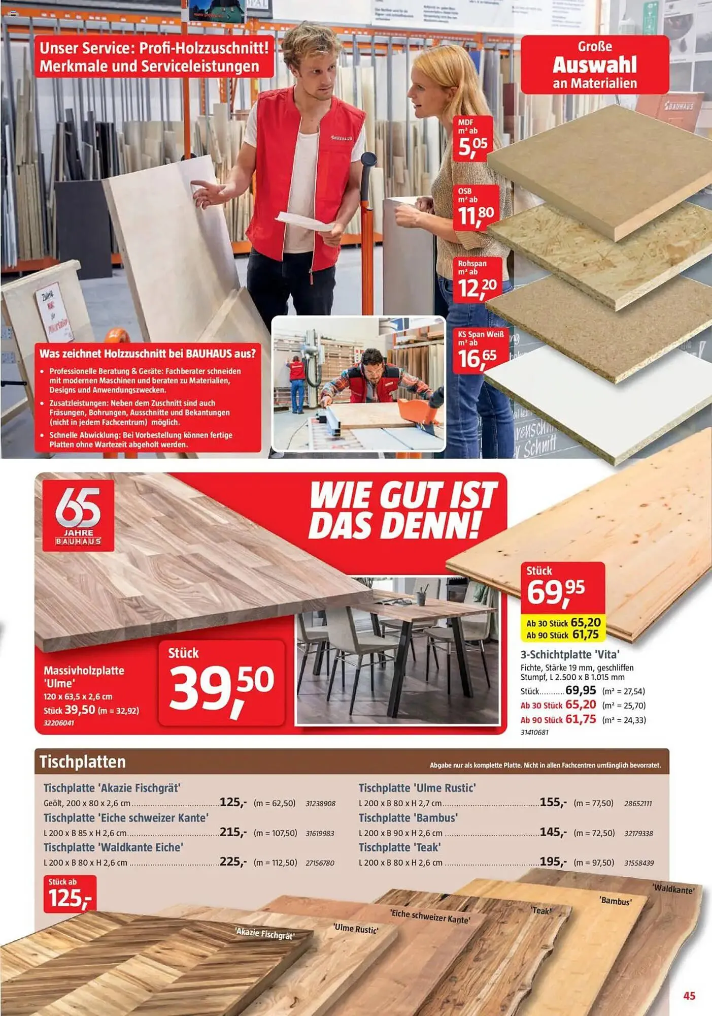 Bauhaus Prospekt von 4. Oktober bis 1. November 2025 - Prospekt seite 45