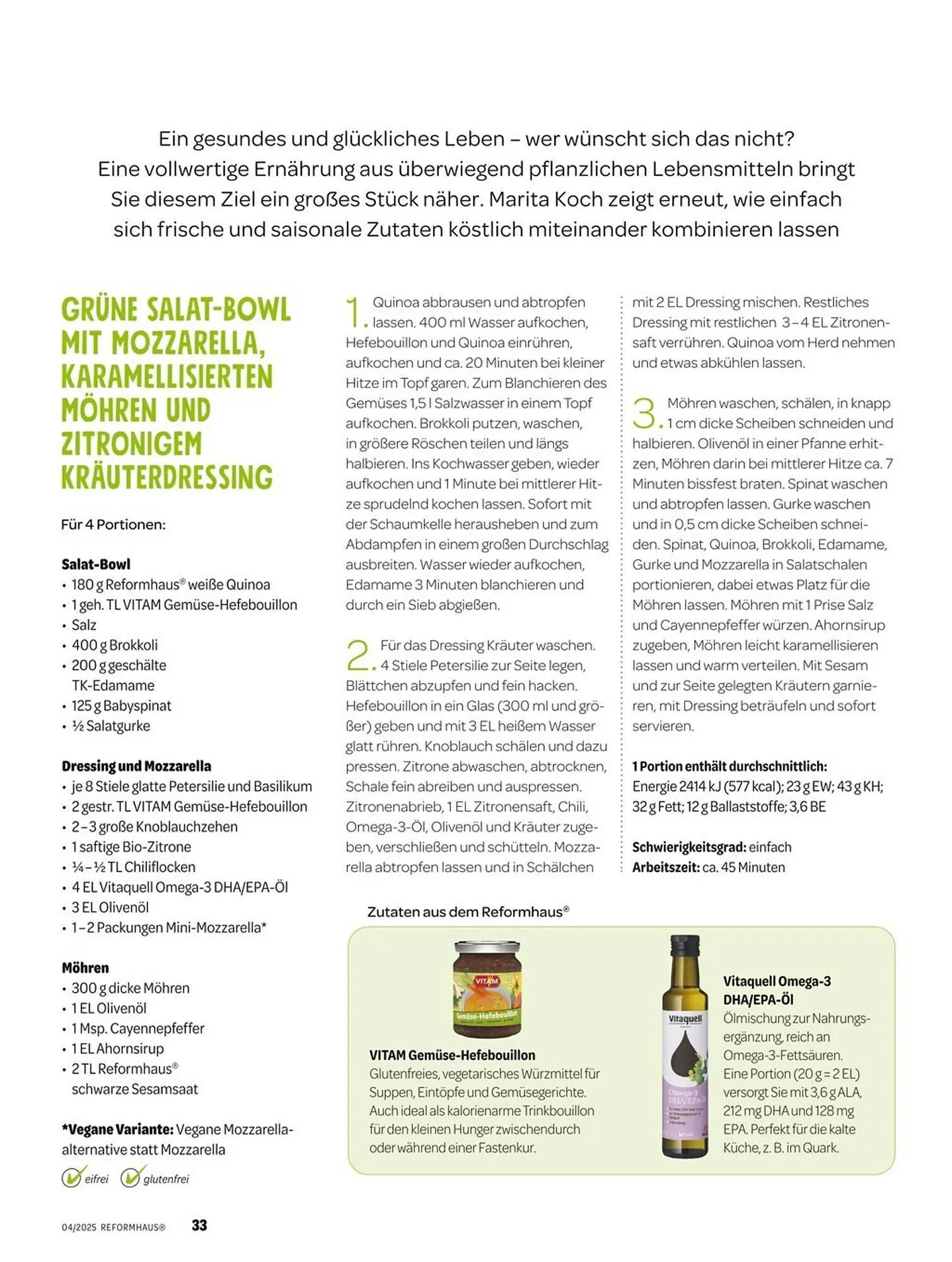 Reformhaus Prospekt von 1. April bis 30. April 2025 - Prospekt seite 33