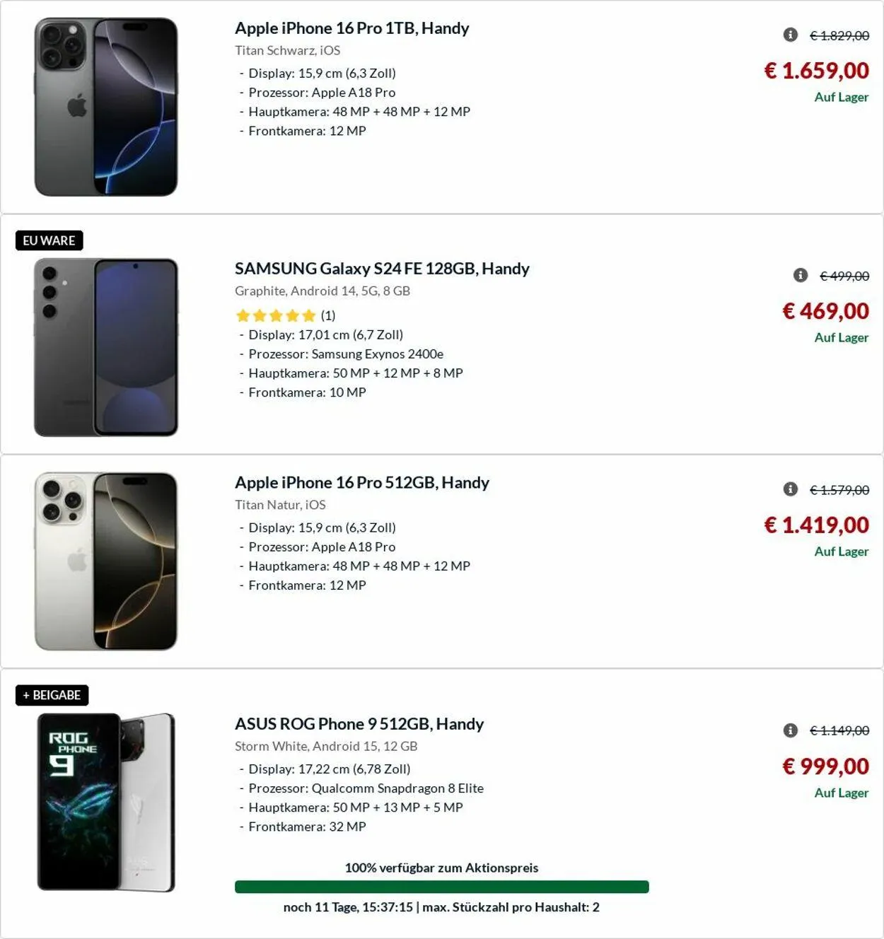 Alternate von 19. Mai bis 28. Mai 2025 - Prospekt seite 68