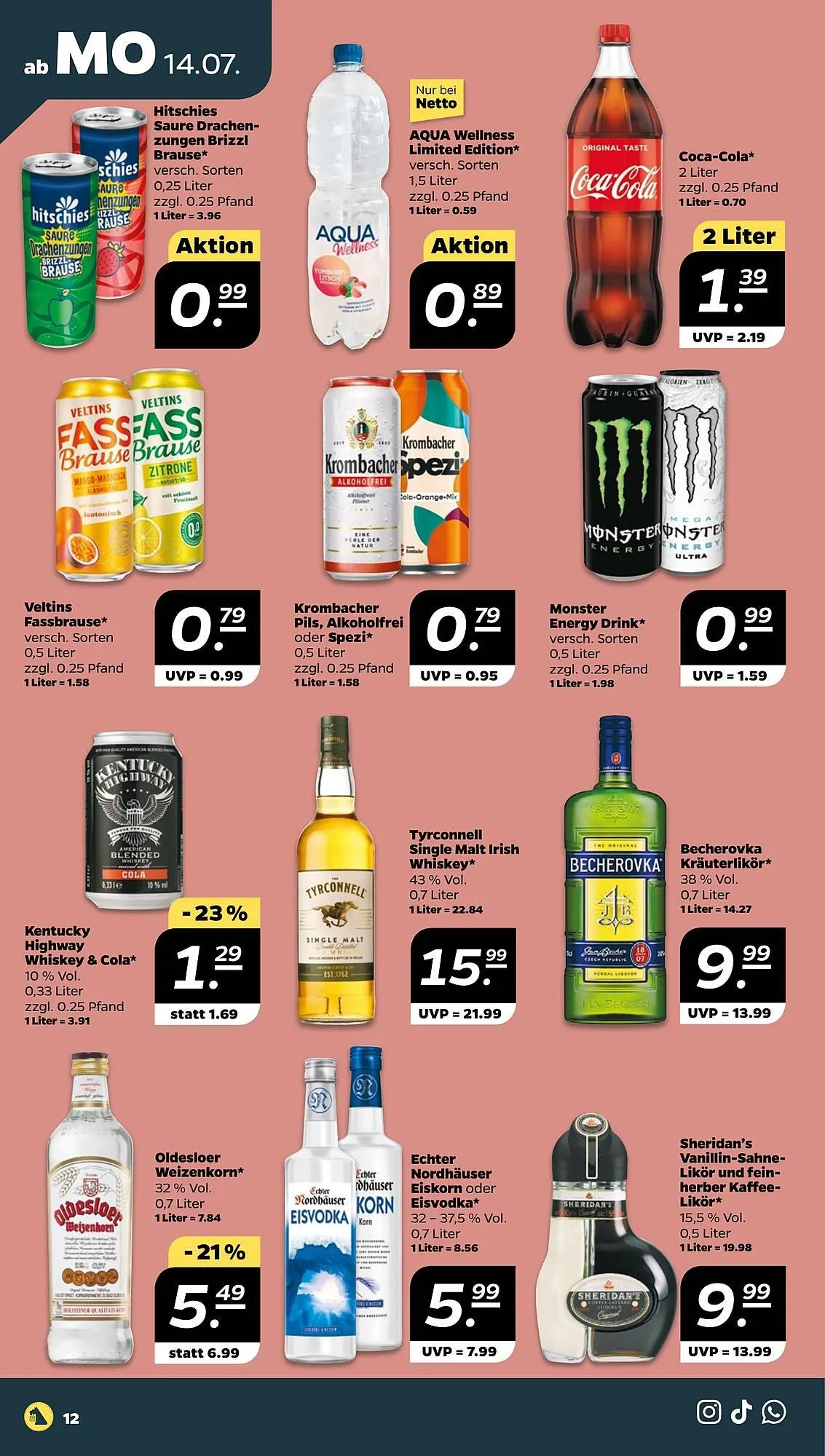 NETTO Prospekt von 14. Juli bis 19. Juli 2025 - Prospekt seite 12