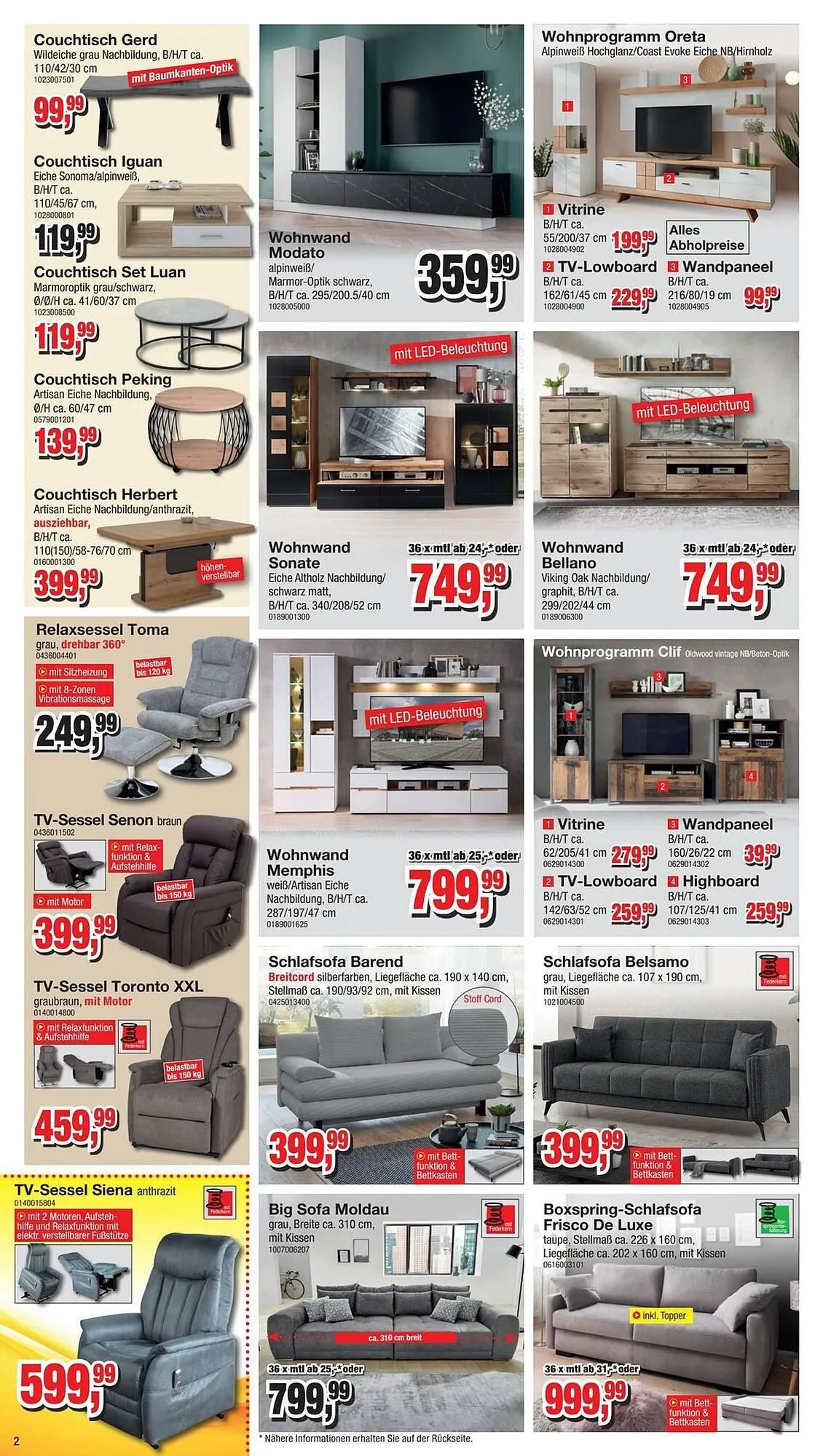 Möbelfundgrube Prospekt von 24. April bis 27. April 2025 - Prospekt seite 2