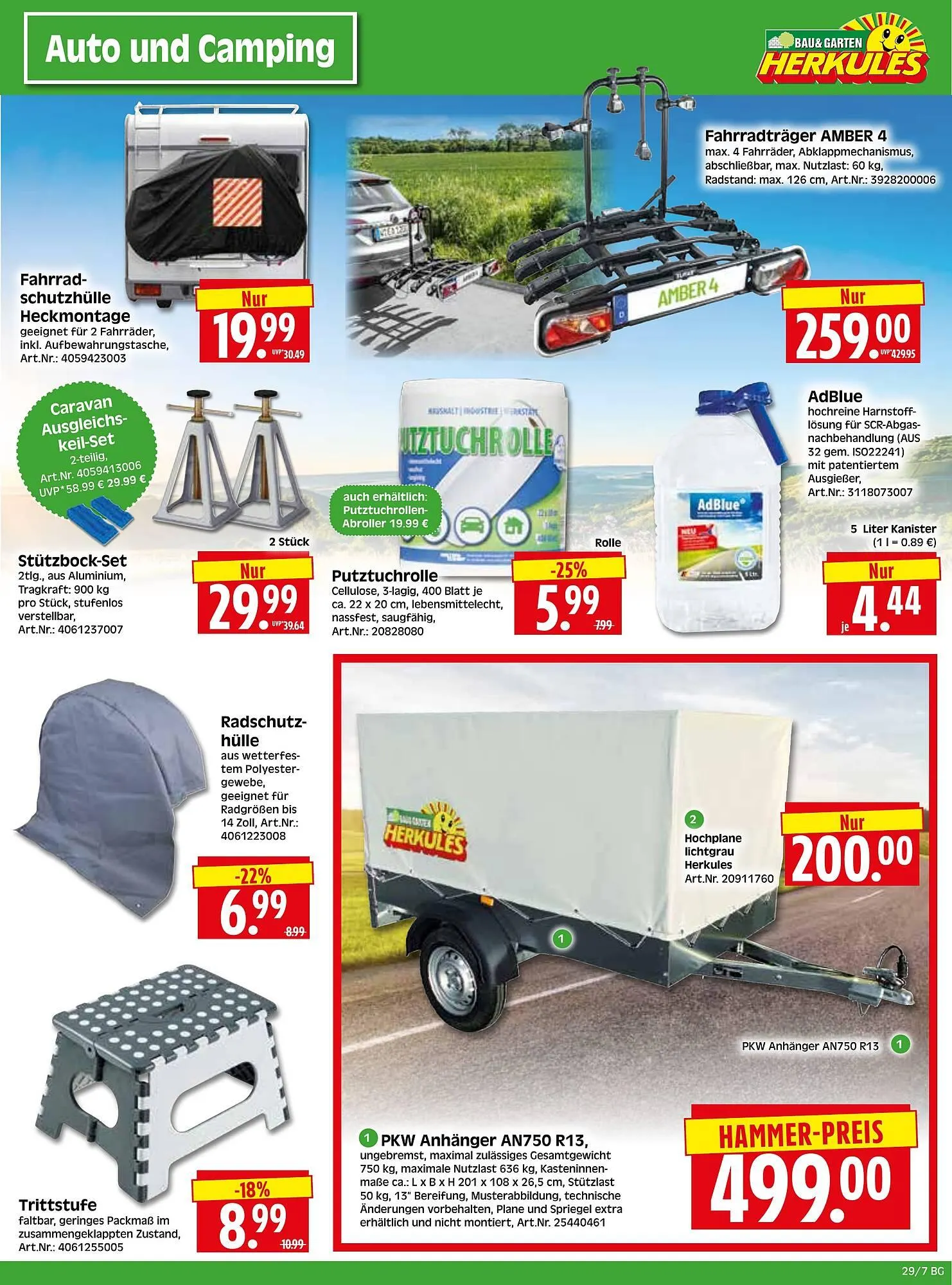 Herkules Baumarkt Prospekt von 14. Juli bis 19. Juli 2025 - Prospekt seite 7